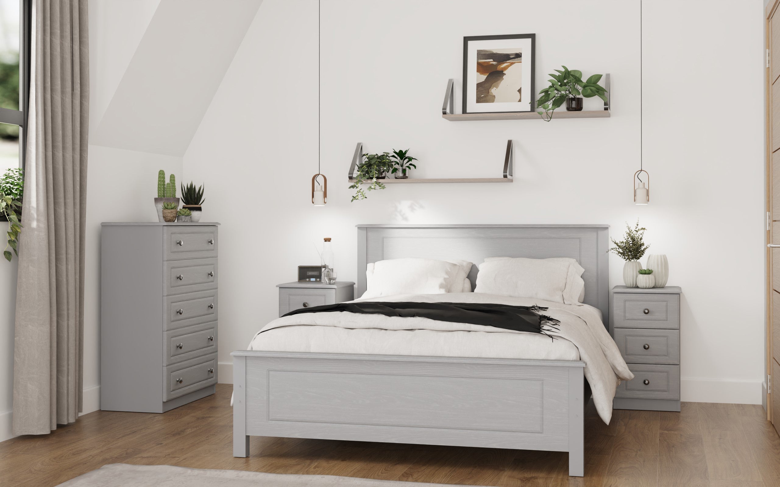 Grey Ash Bedroom Collection