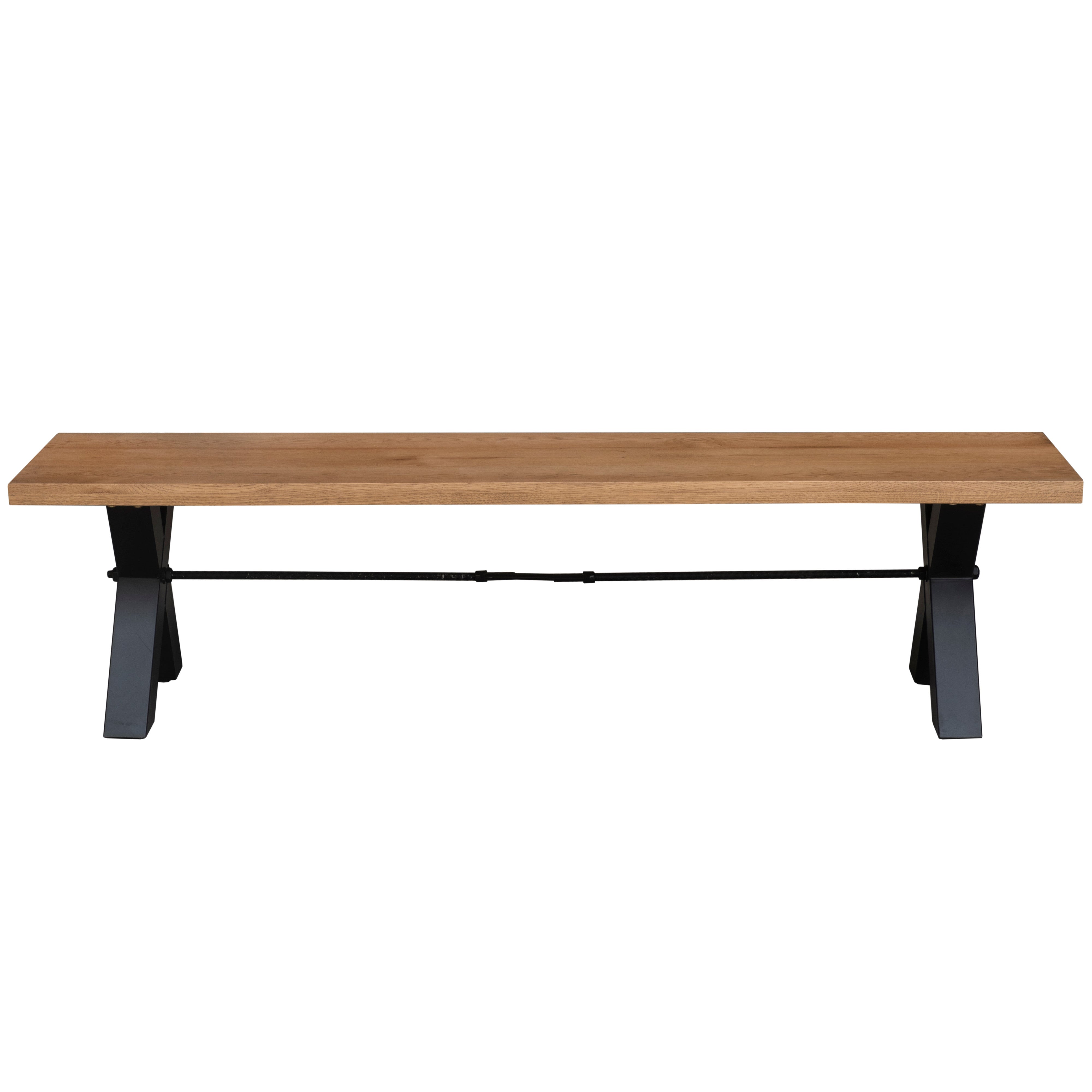 Charlotte Oak Bench 1.8 and 2.4 Metre