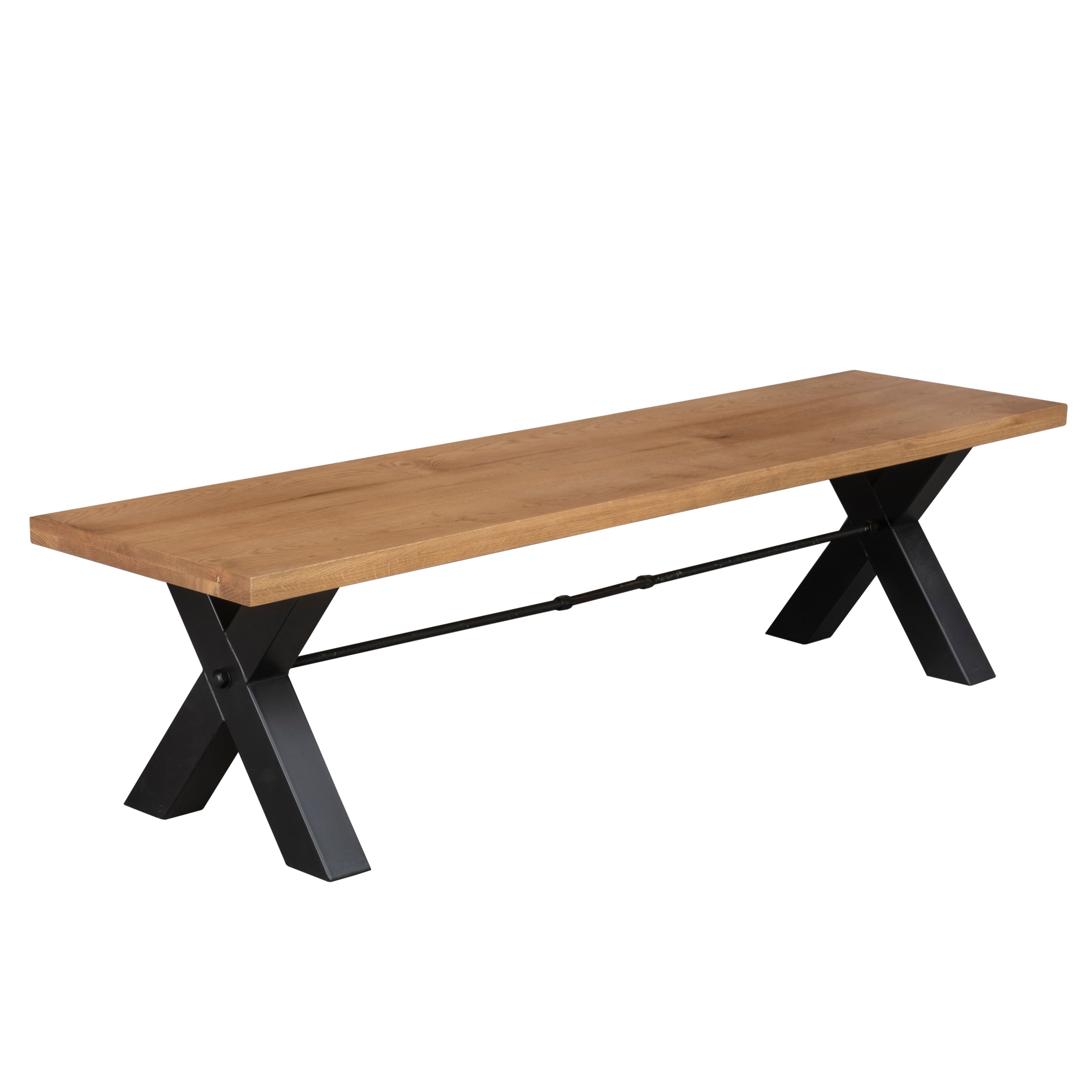 Charlotte Oak Bench 1.8 and 2.4 Metre