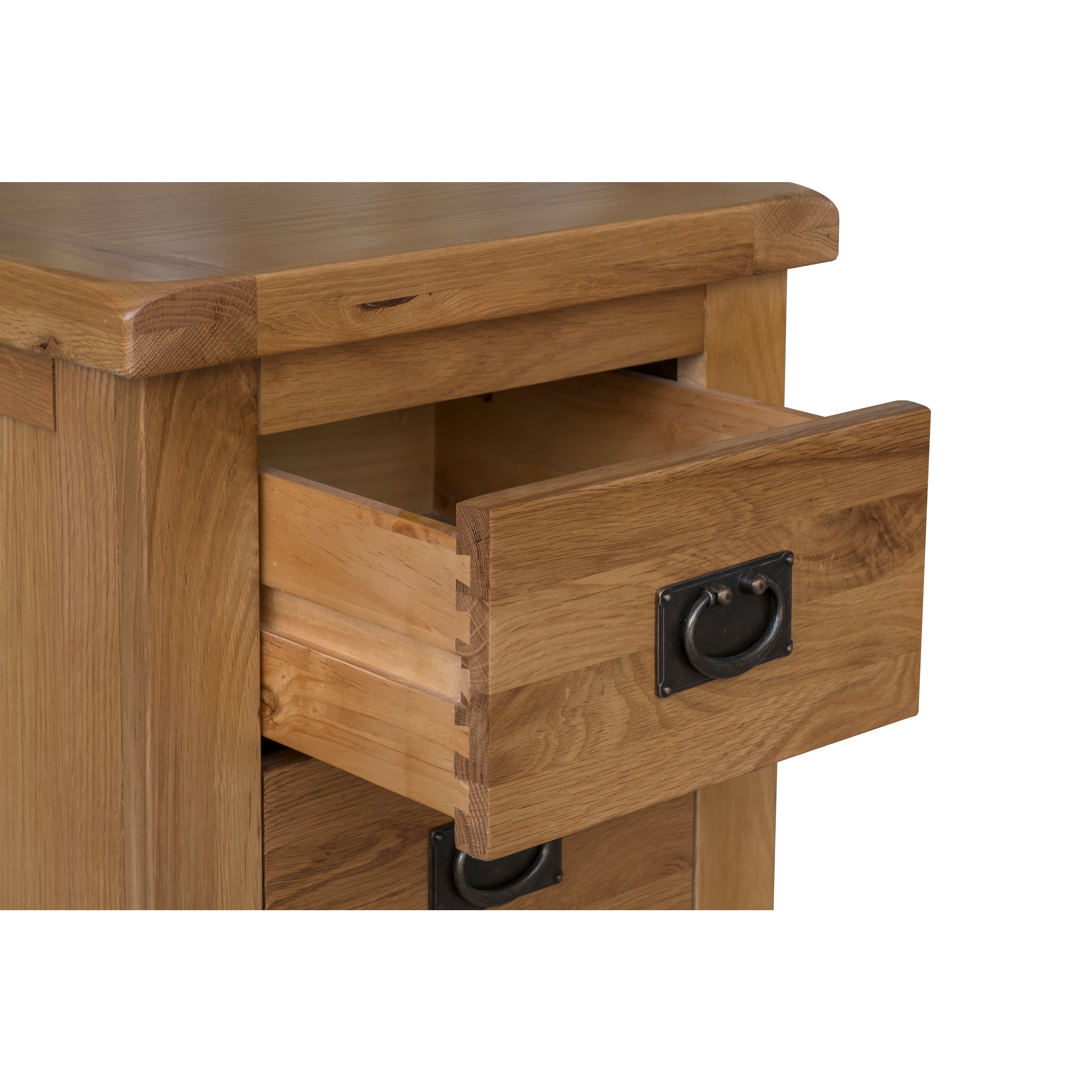 Saoirse Oak 3 Door Bedside Locker