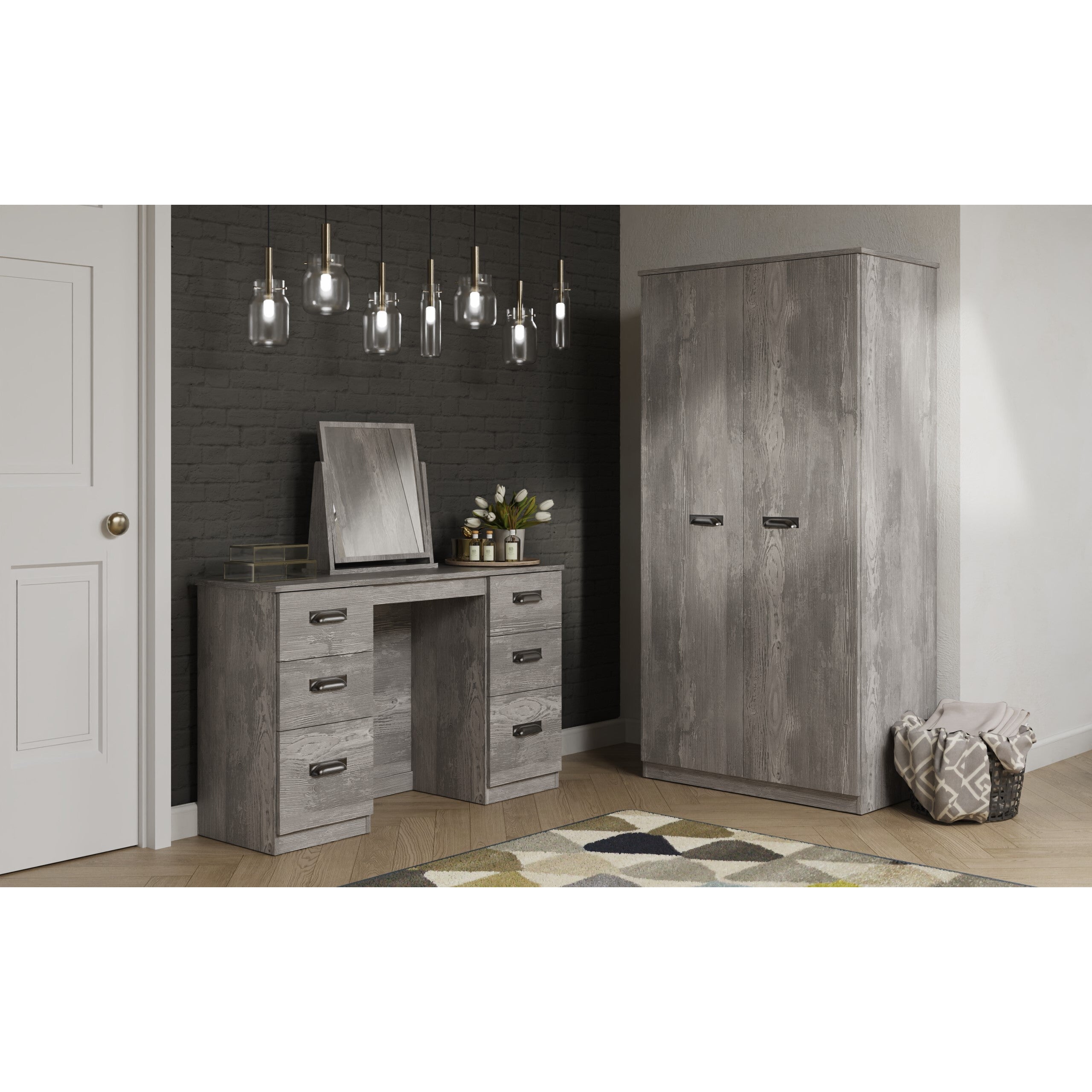 Vogue 2ft6 and 3ft Plain Wardrobe