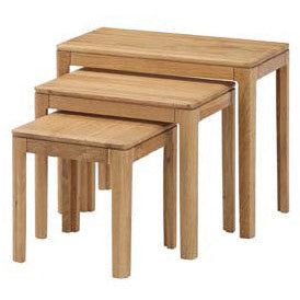 Dunmore Oak Nest of Tables