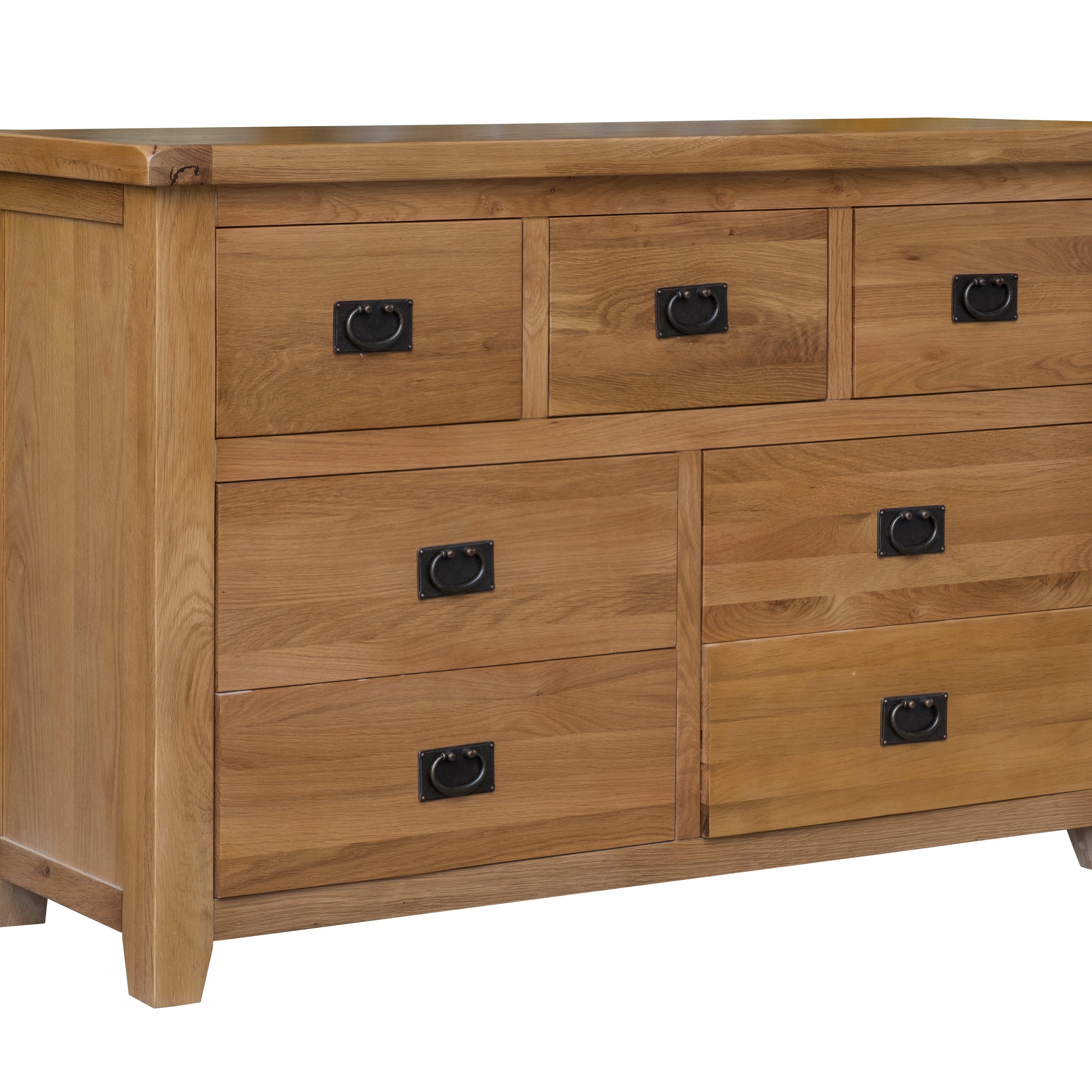 Saoirse Oak 7 Drawer Wide Chest