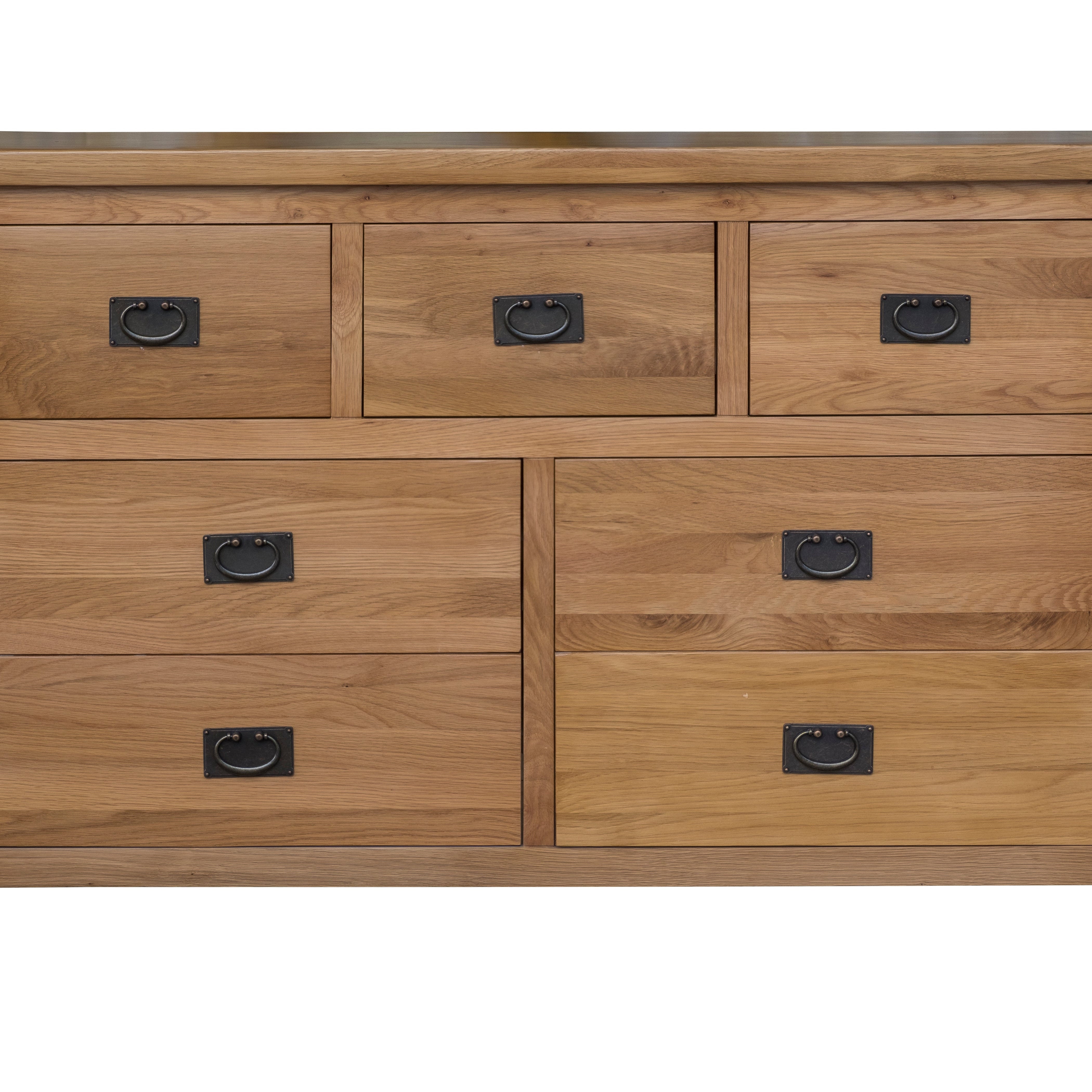 Saoirse Oak 7 Drawer Wide Chest