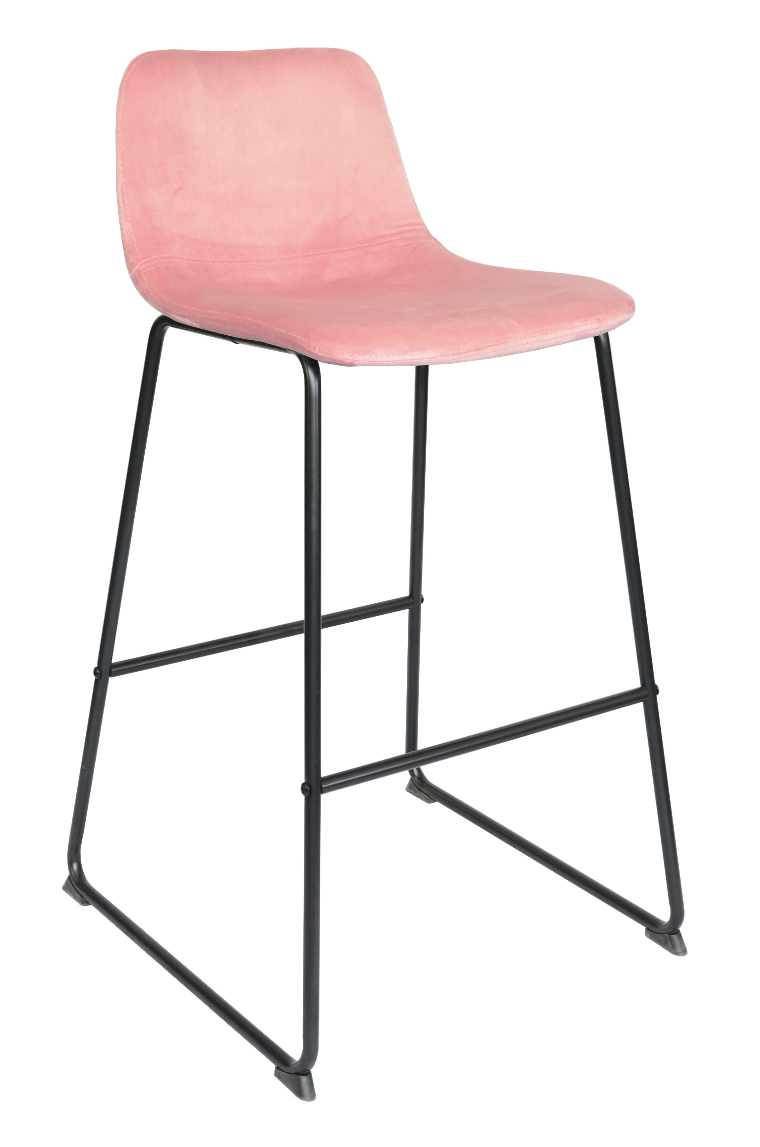 Emporia Velvet Bar Stool (Set of Two)