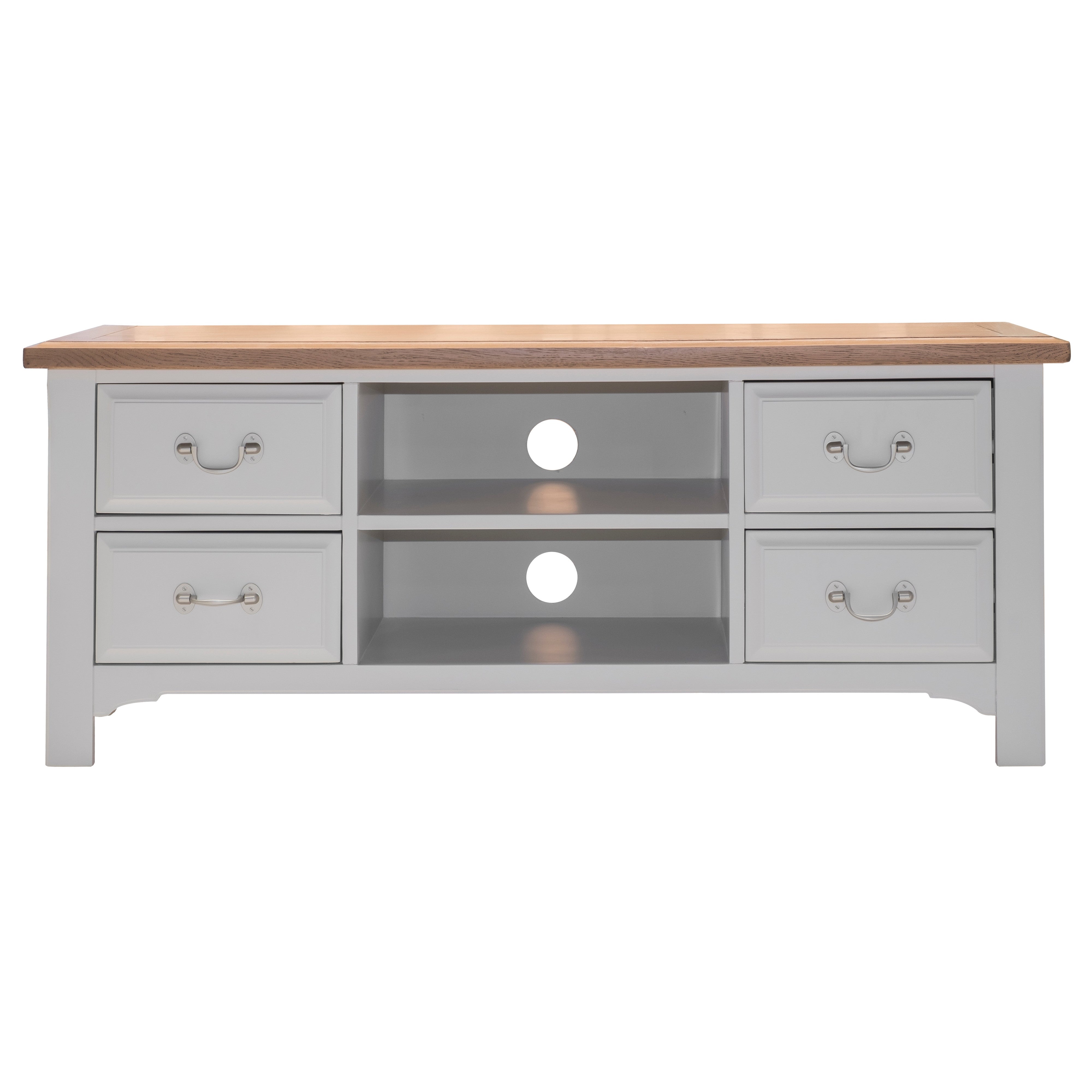 Eden Oak 2 Drawer 2 Shelf TV Unit