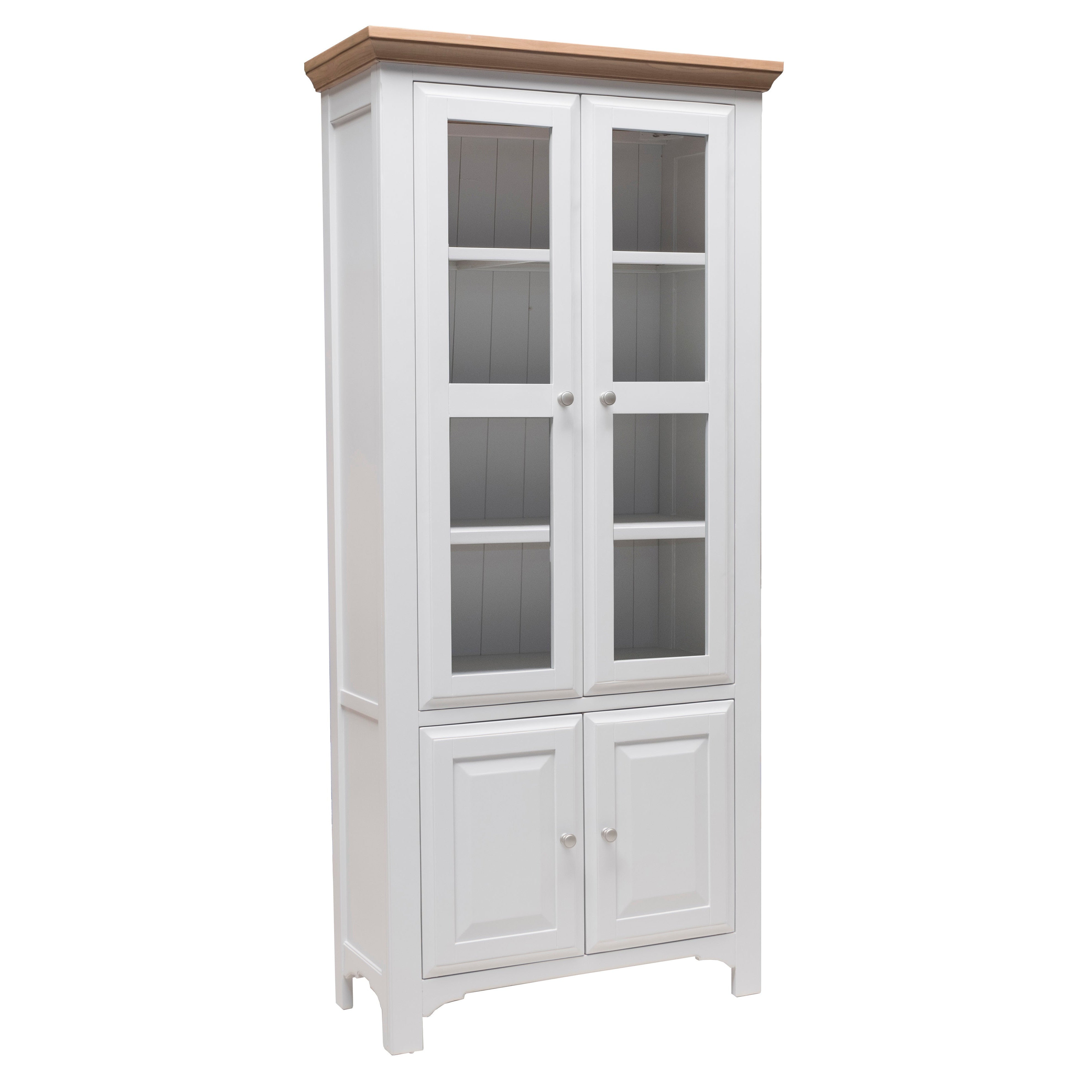 Eden Oak 2 Door Glass Display Unit