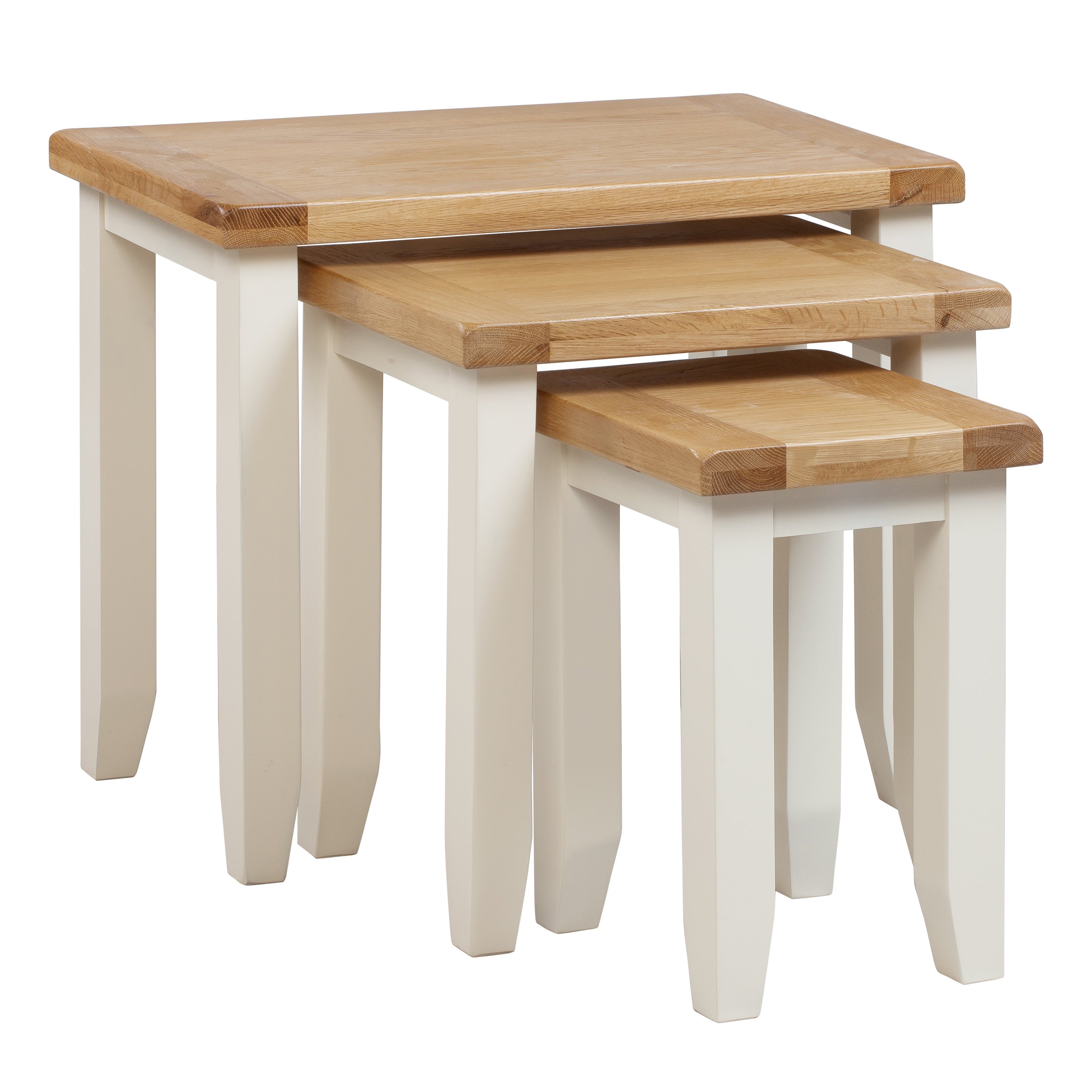 Skellig Oak Nest of 3 Tables