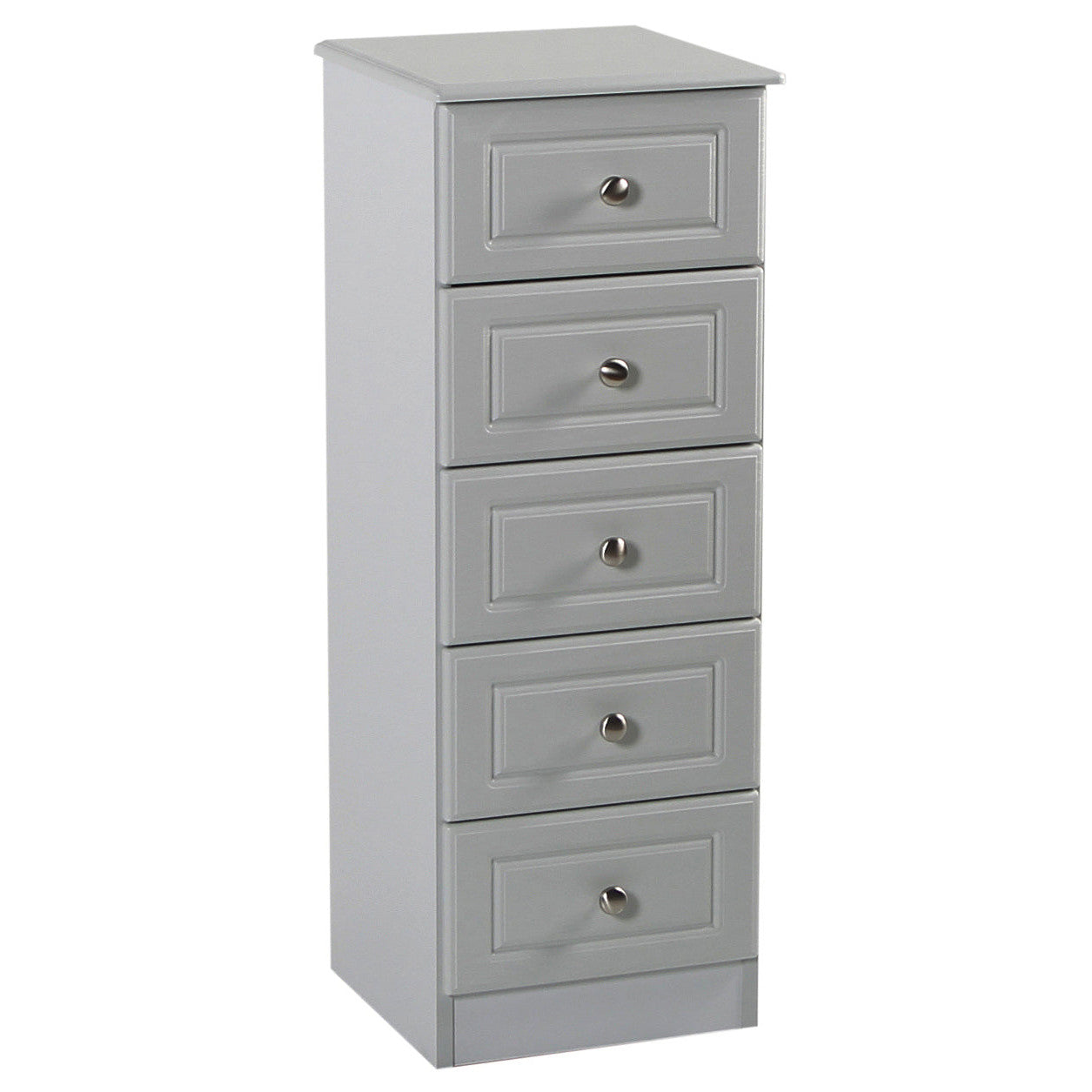 Grey Ash 5 Drawer Locker