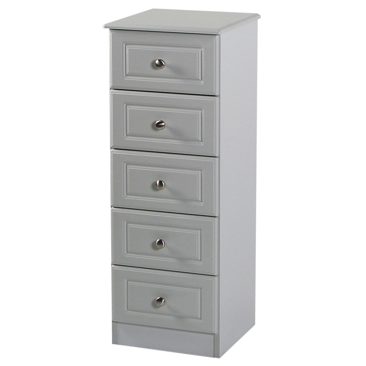 Grey Ash 5 Drawer Locker