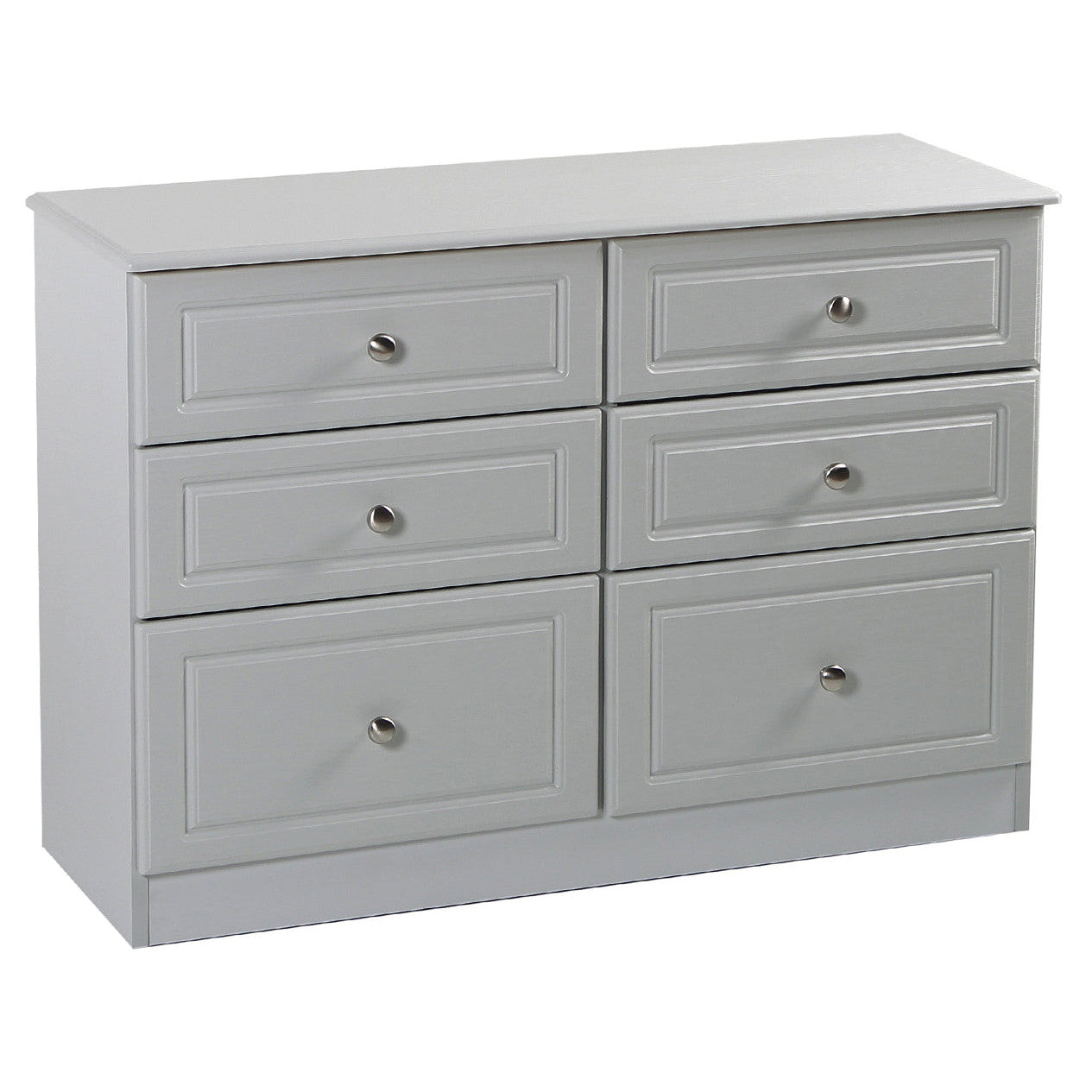 Grey Ash 6 Drawer Midi Chest