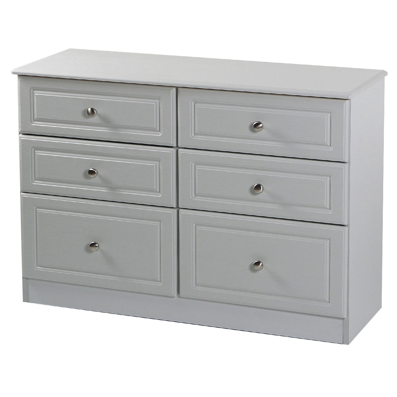 Grey Ash 6 Drawer Midi Chest