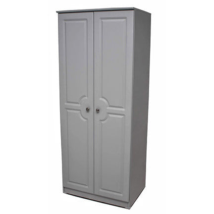 Grey Ash 2ft6 Plain Wardrobe