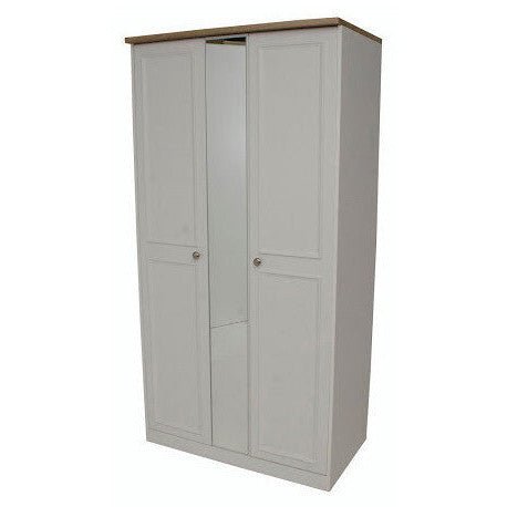 Heritage 3ft Centre Mirrored Wardrobe