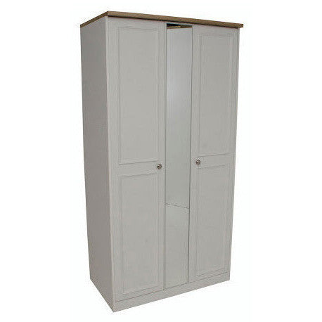 Heritage 3ft Centre Mirrored Wardrobe
