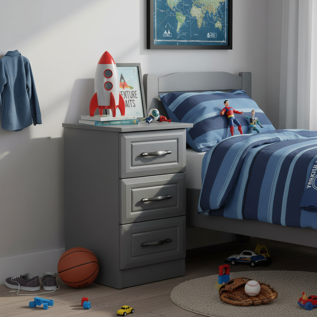 Metro 3 Drawer Bedside Locker