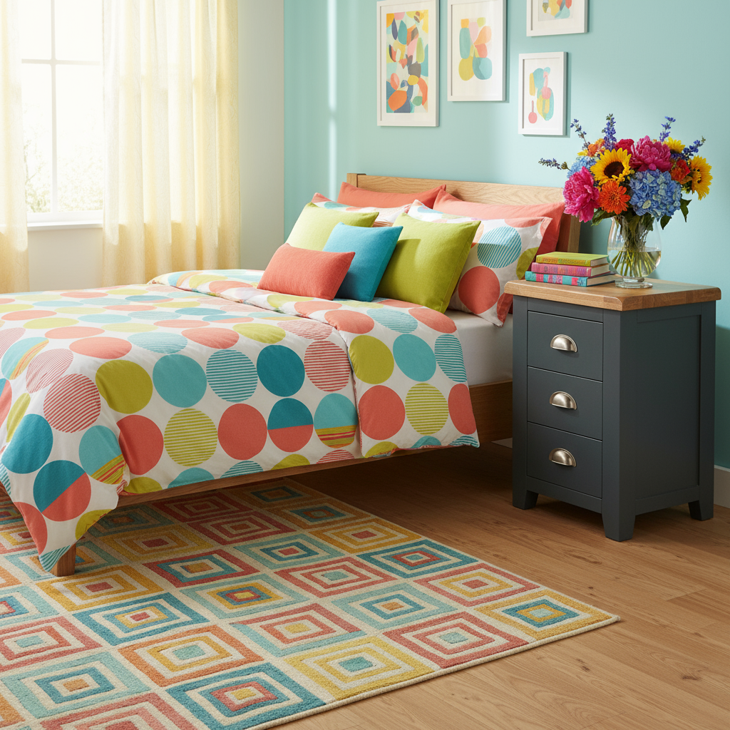 Capri Dark Oak 3 Drawer Bedside Locker