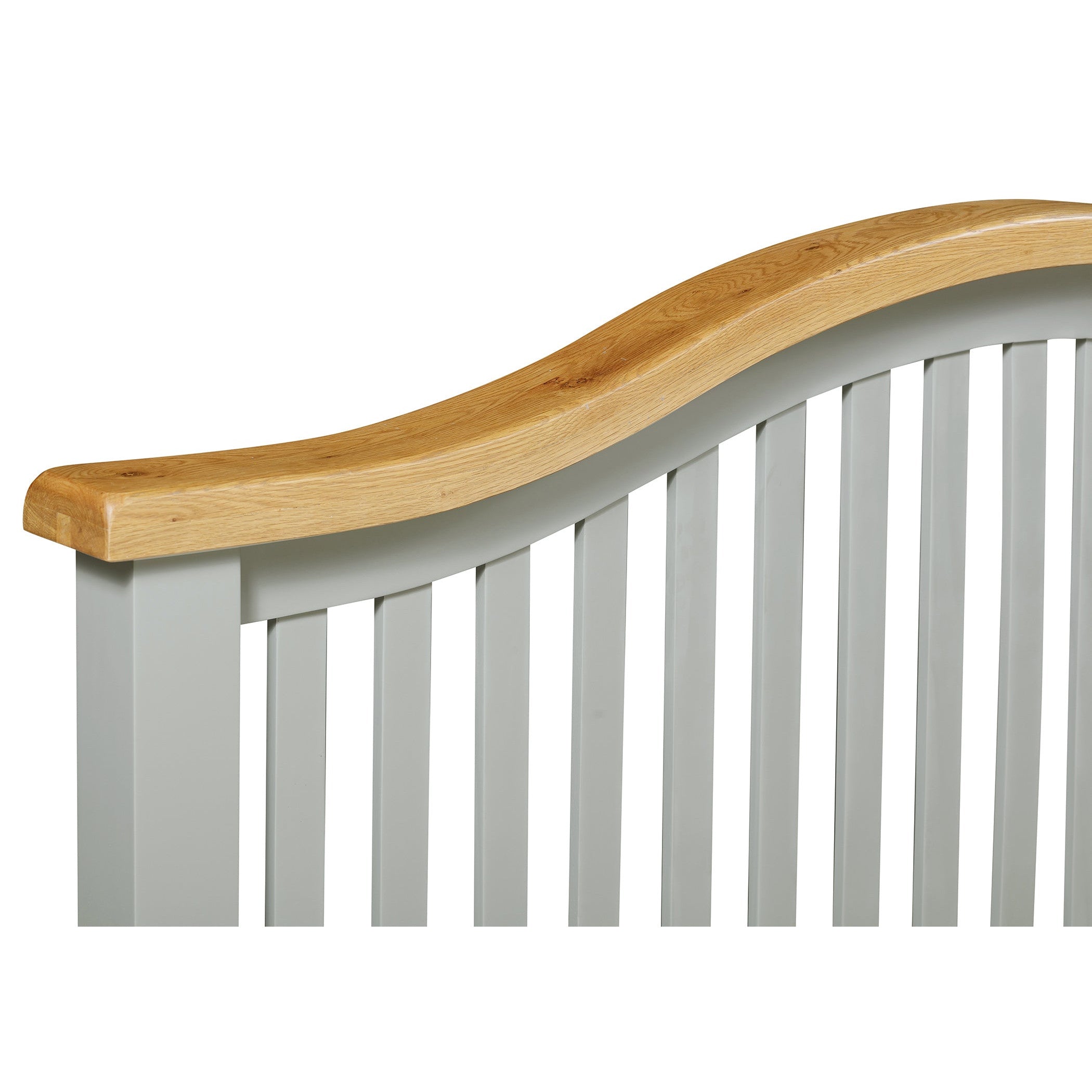 Capri Light Oak Curved Bedframe