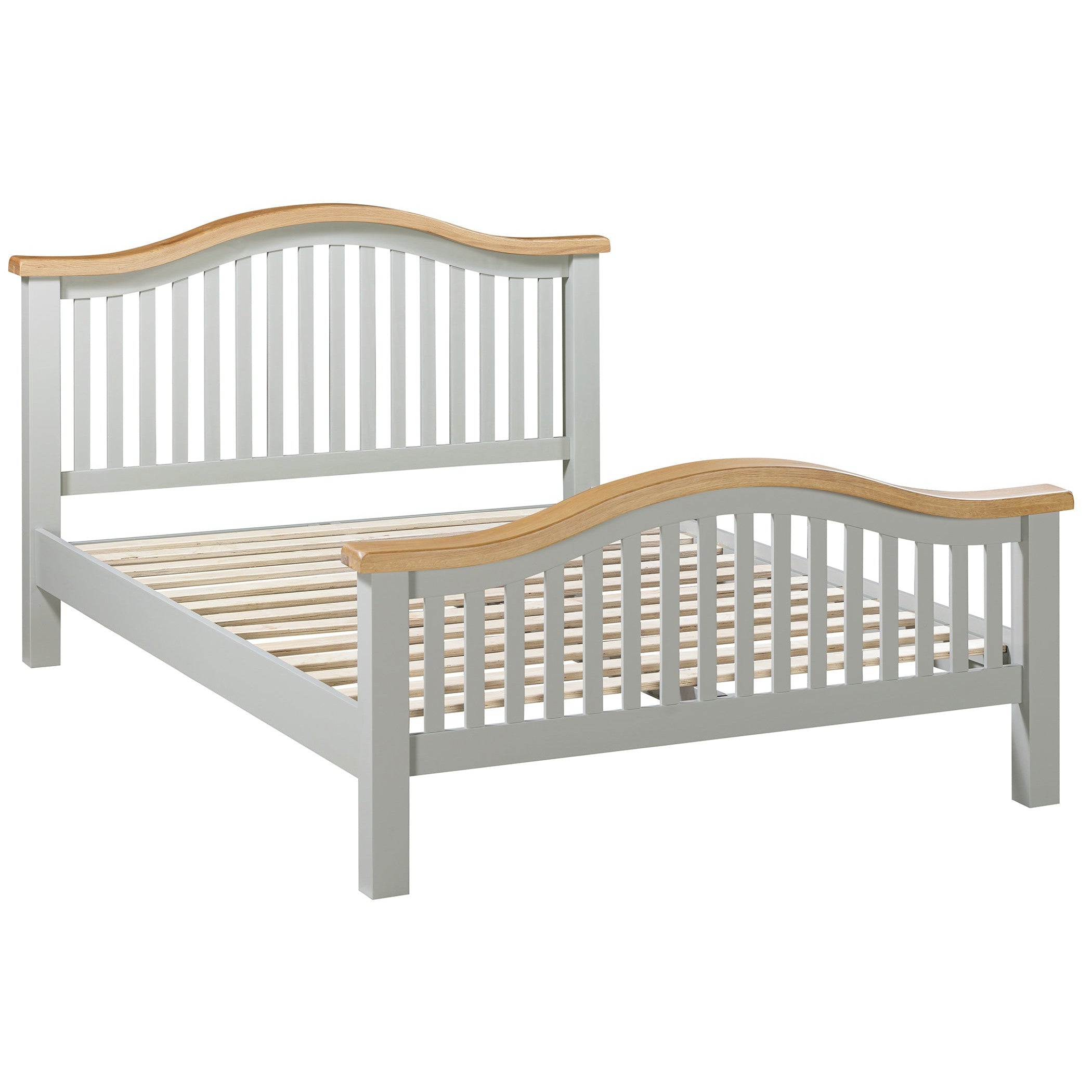 Capri Light Oak Curved Bedframe