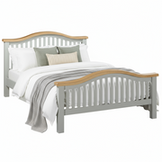 Capri Light Oak Curved Bedframe