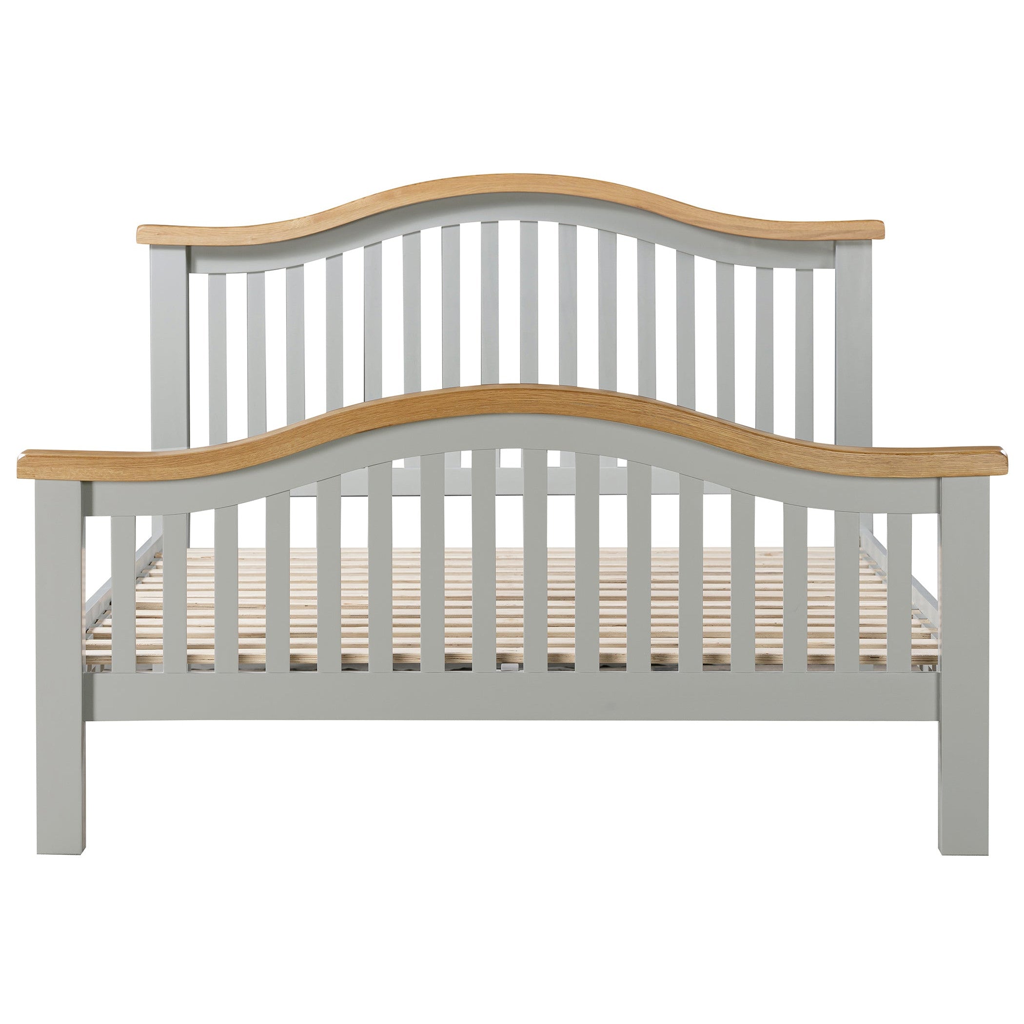 Capri Light Oak Curved Bedframe