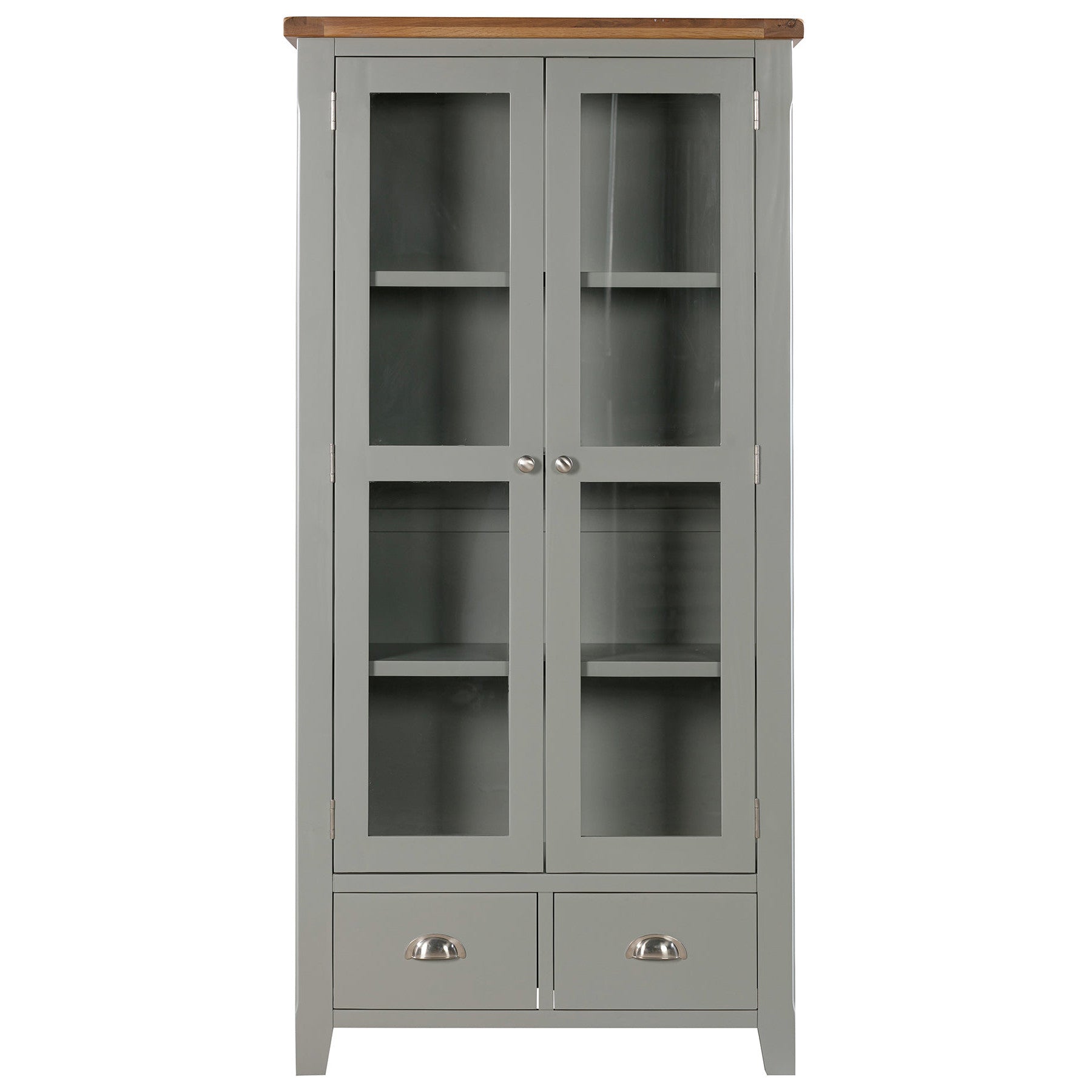 Capri Oak Display Cabinet