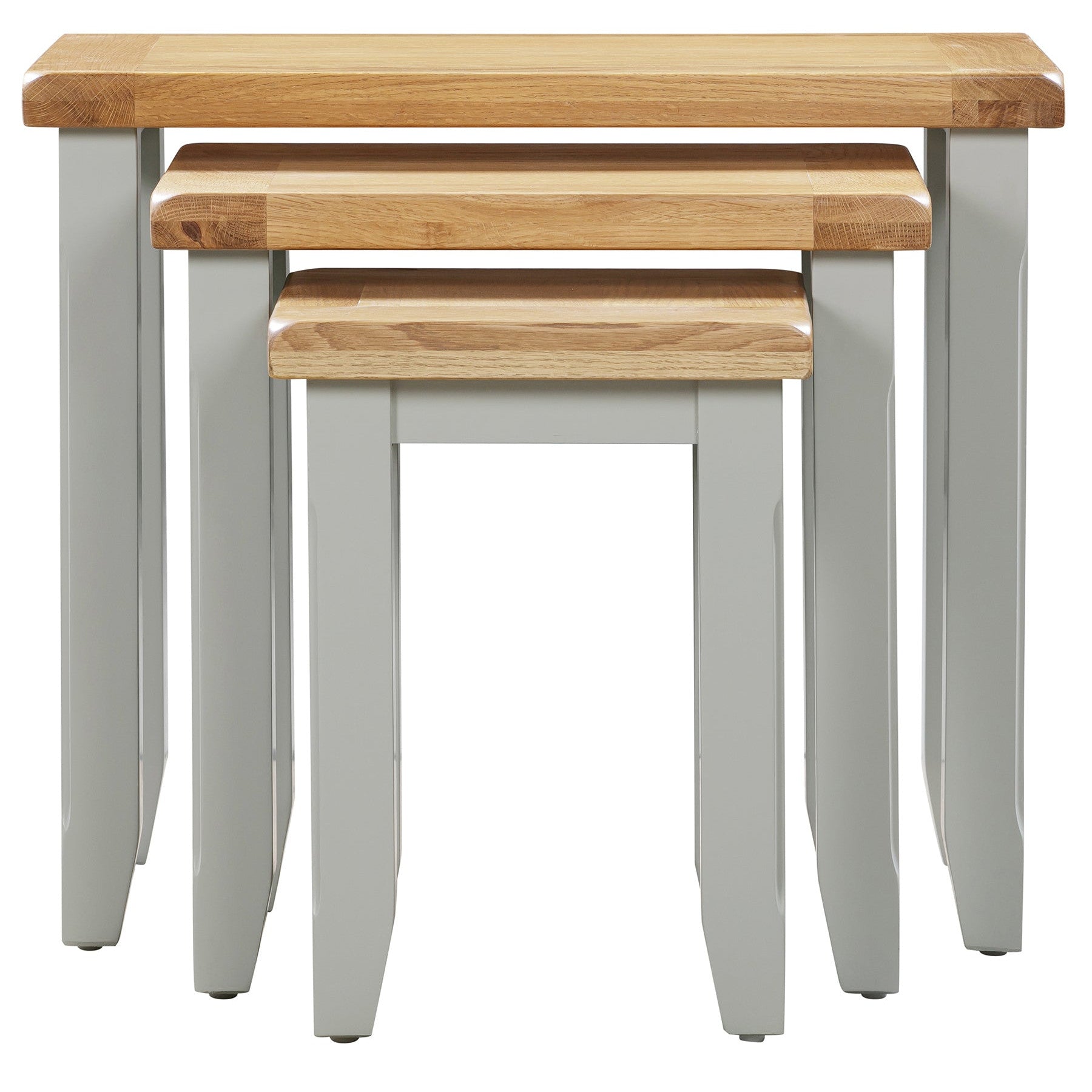 Capri Oak Nest of Three Tables
