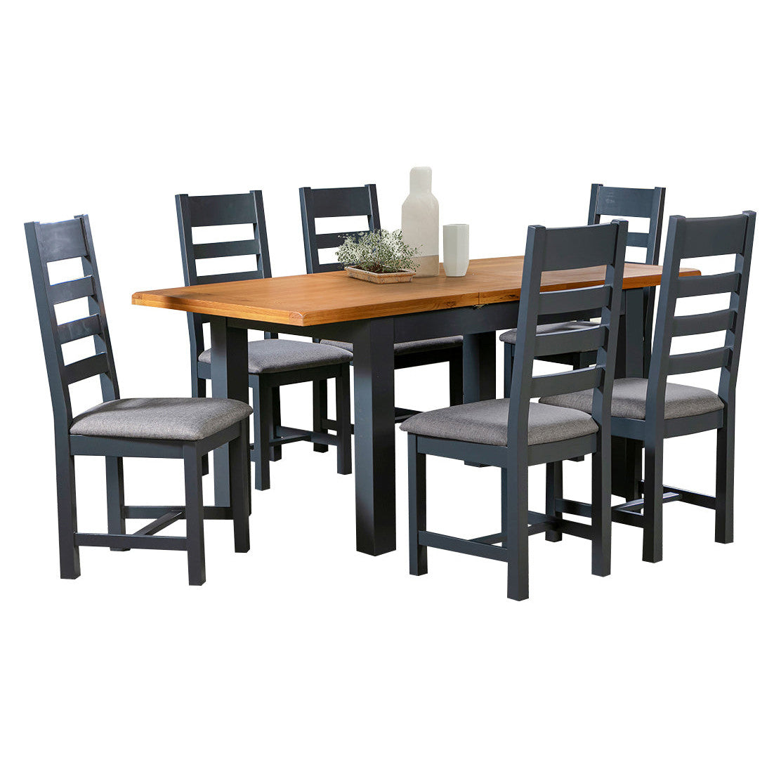 Capri Oak Solid Dining Set