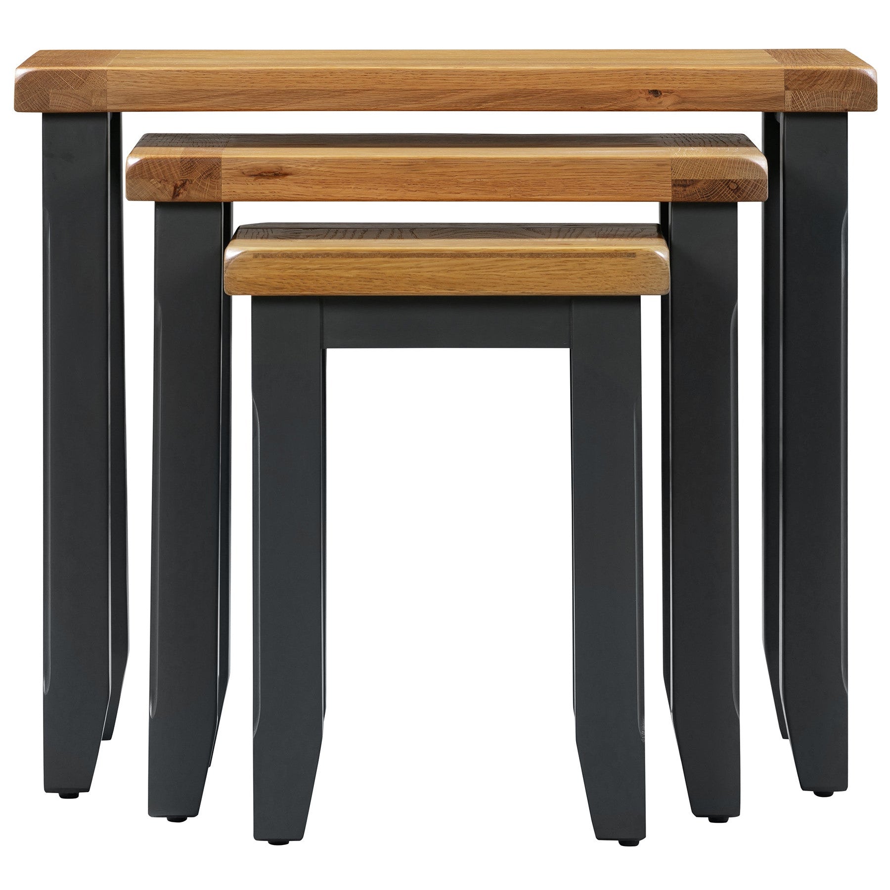 Capri Oak Nest of Three Tables