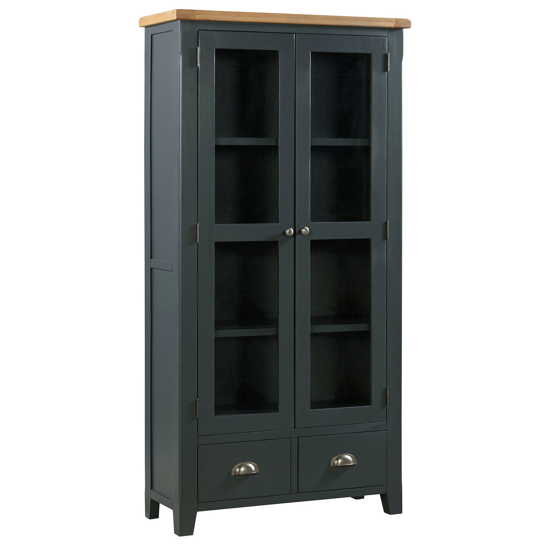 Capri Oak Display Cabinet