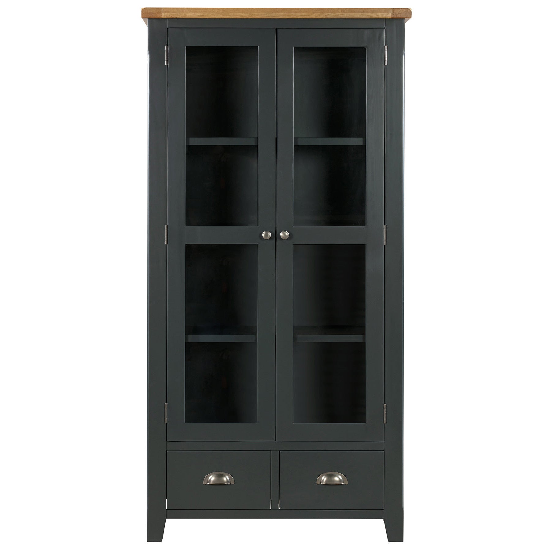 Capri Oak Display Cabinet