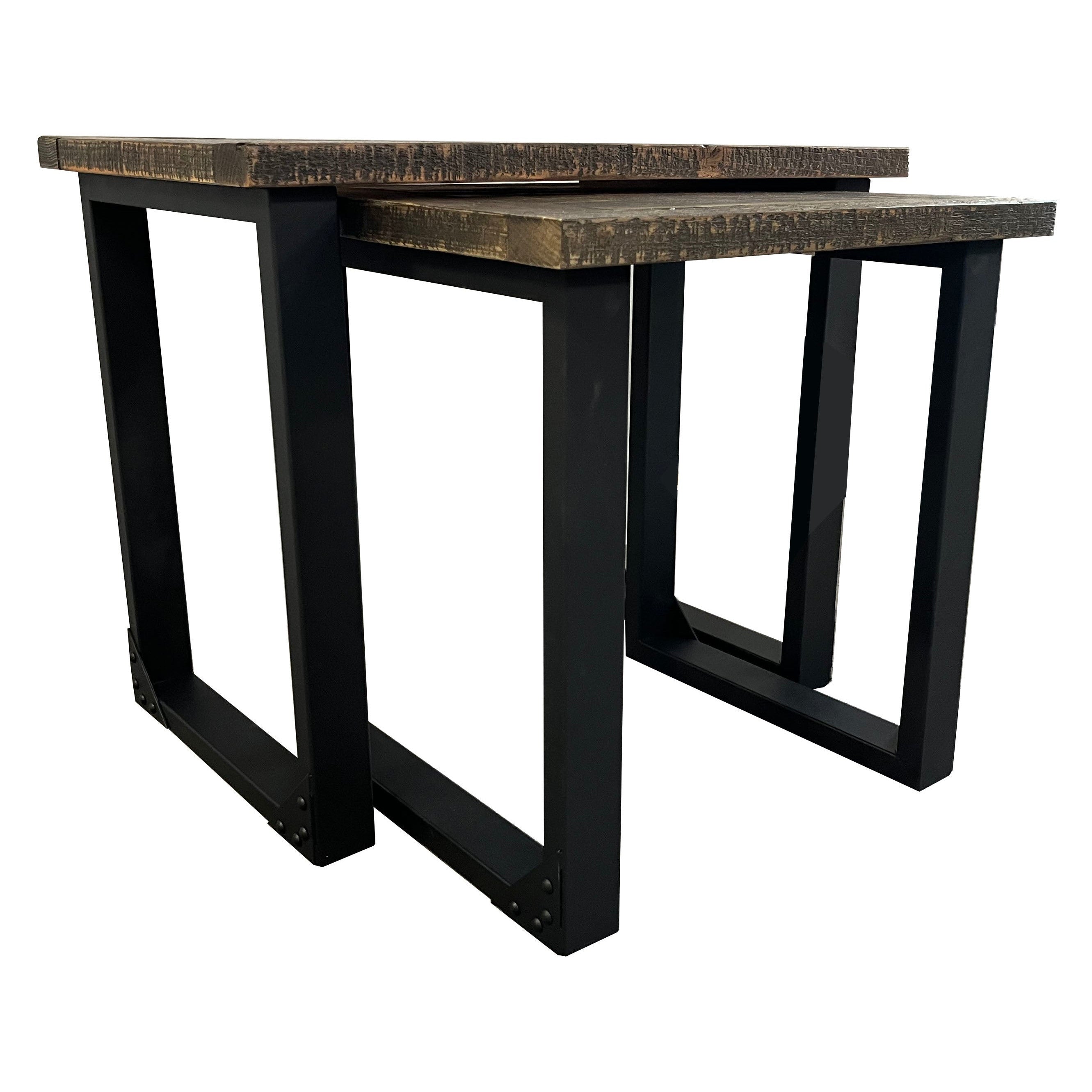 Bronx Reclaimed Oak Nest of Tables