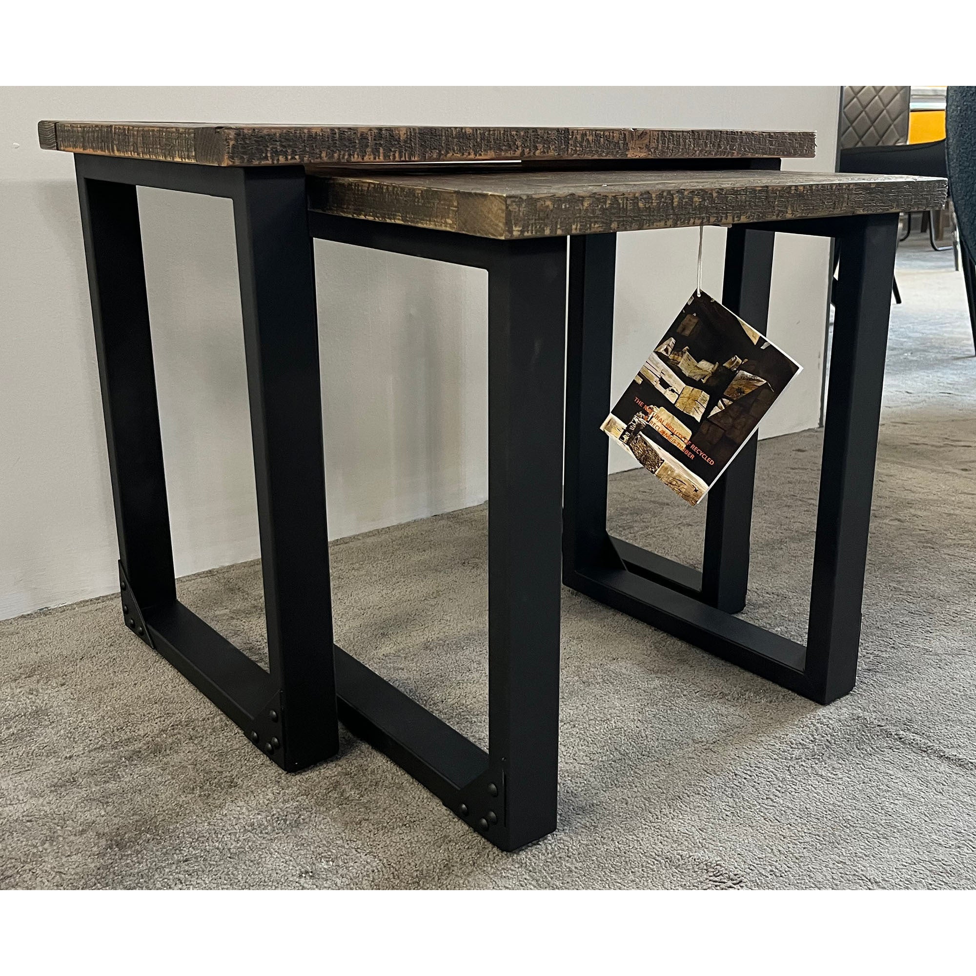 Bronx Reclaimed Oak Nest of Tables