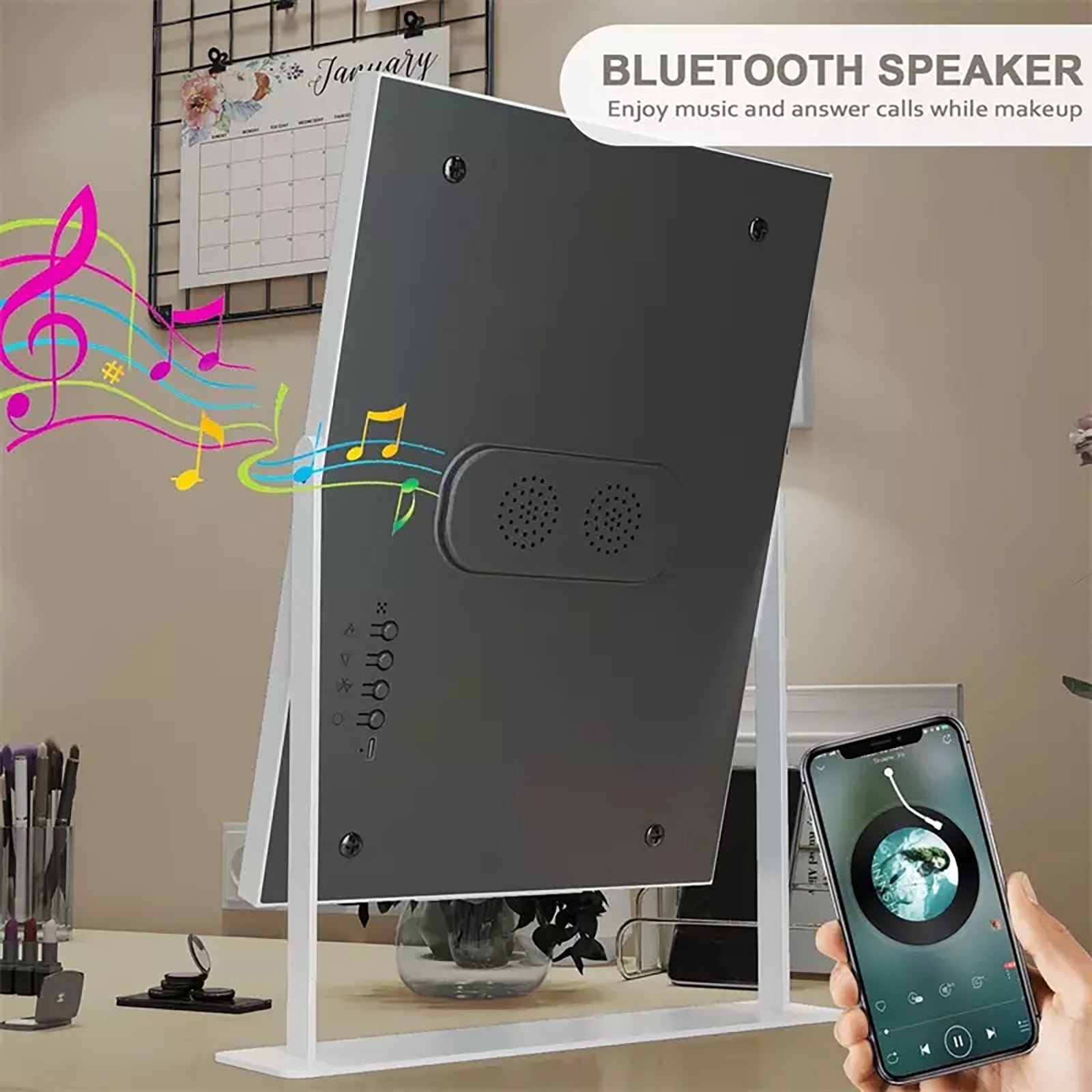 Hollywood California Mirror 300 x 410 mm PORTRAIT | 12 Bulb