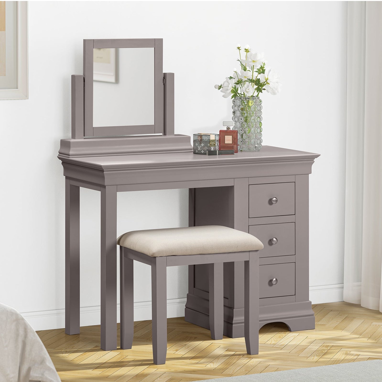 Province Grey Single Mirror