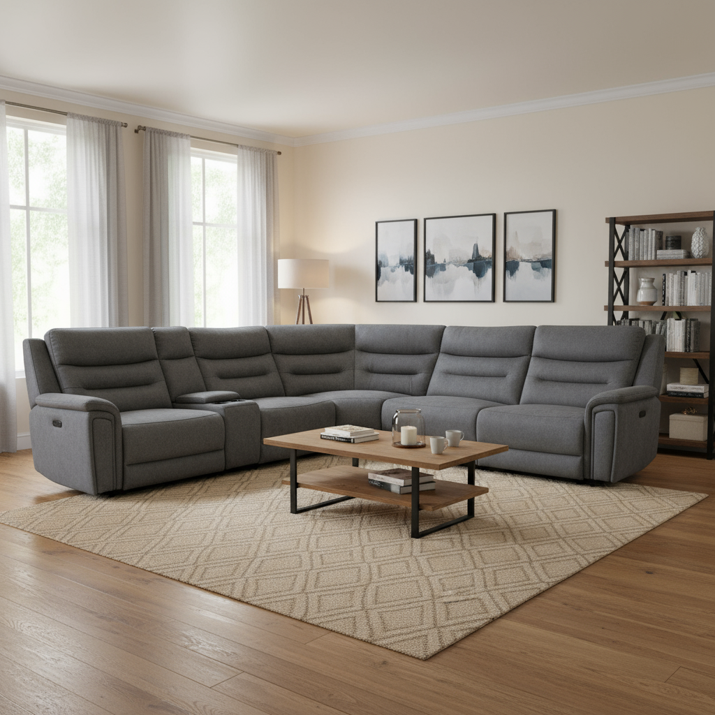 Ultra All Electric Corner Sofa with Console