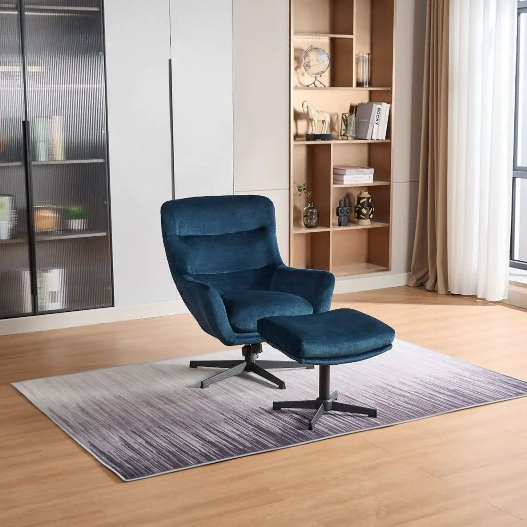 Isla Swivel Recliner with Footstool