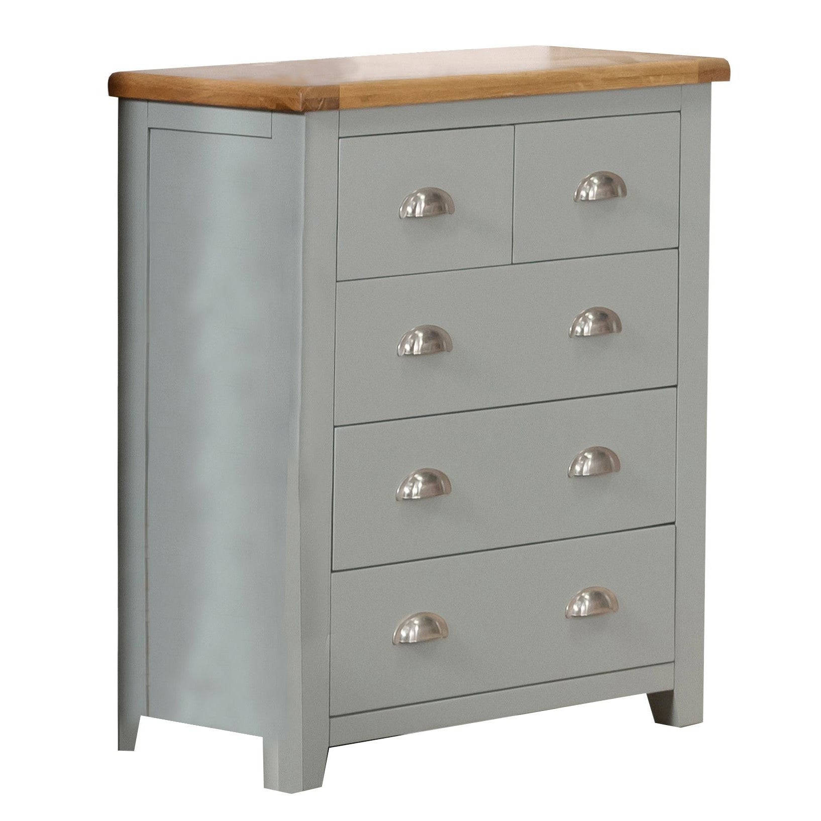 Capri Light Oak 4 Drawer Tall Chest