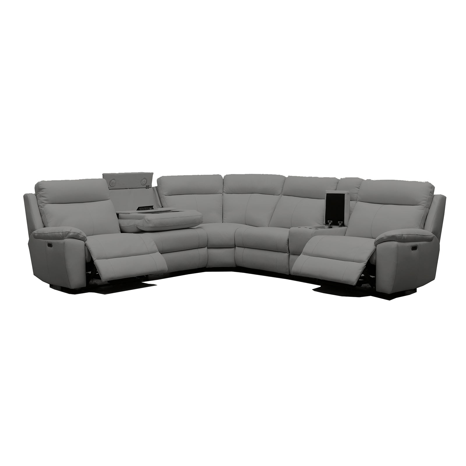 Continental Leather Electric Corner Sofa