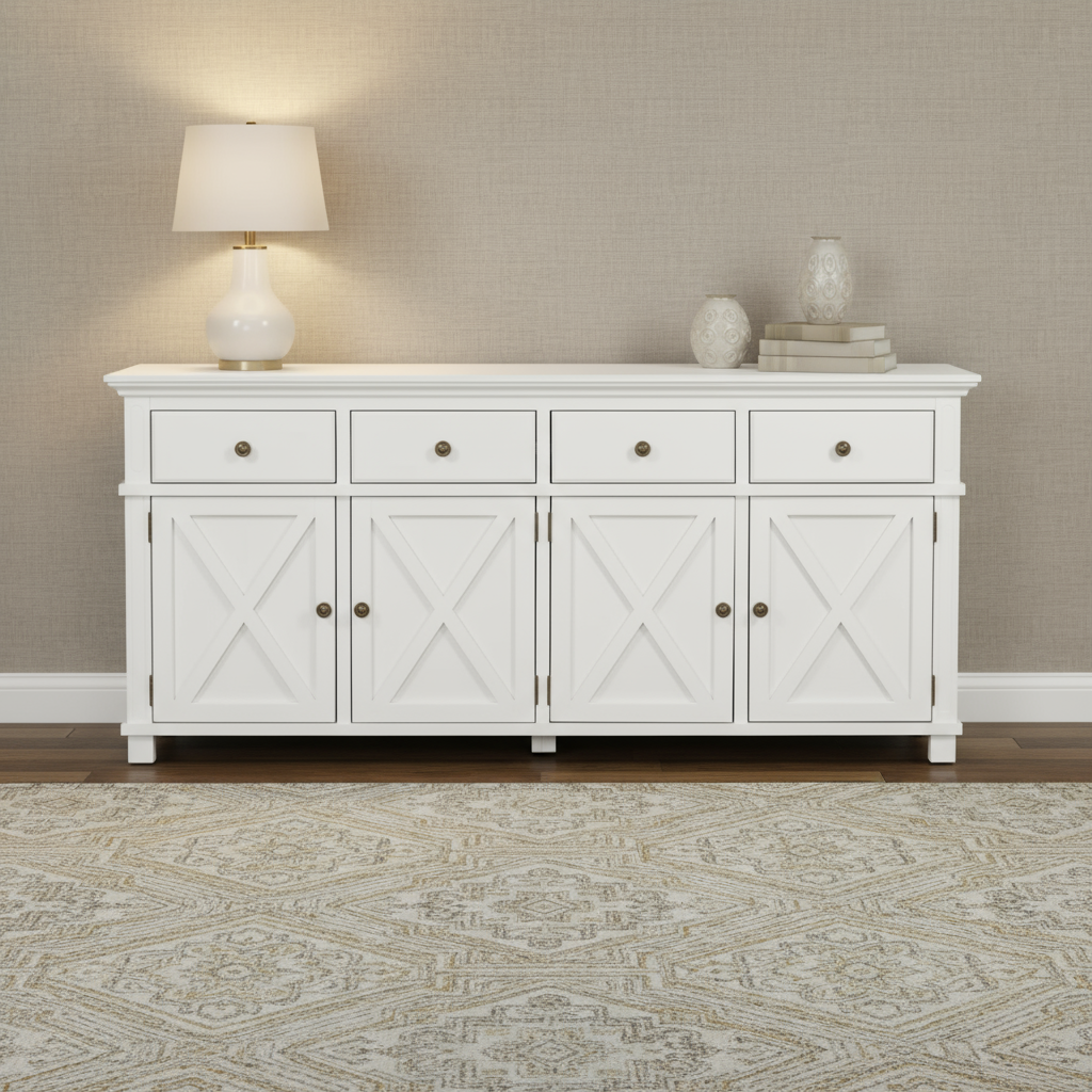 Hampton 4 Door Sideboard