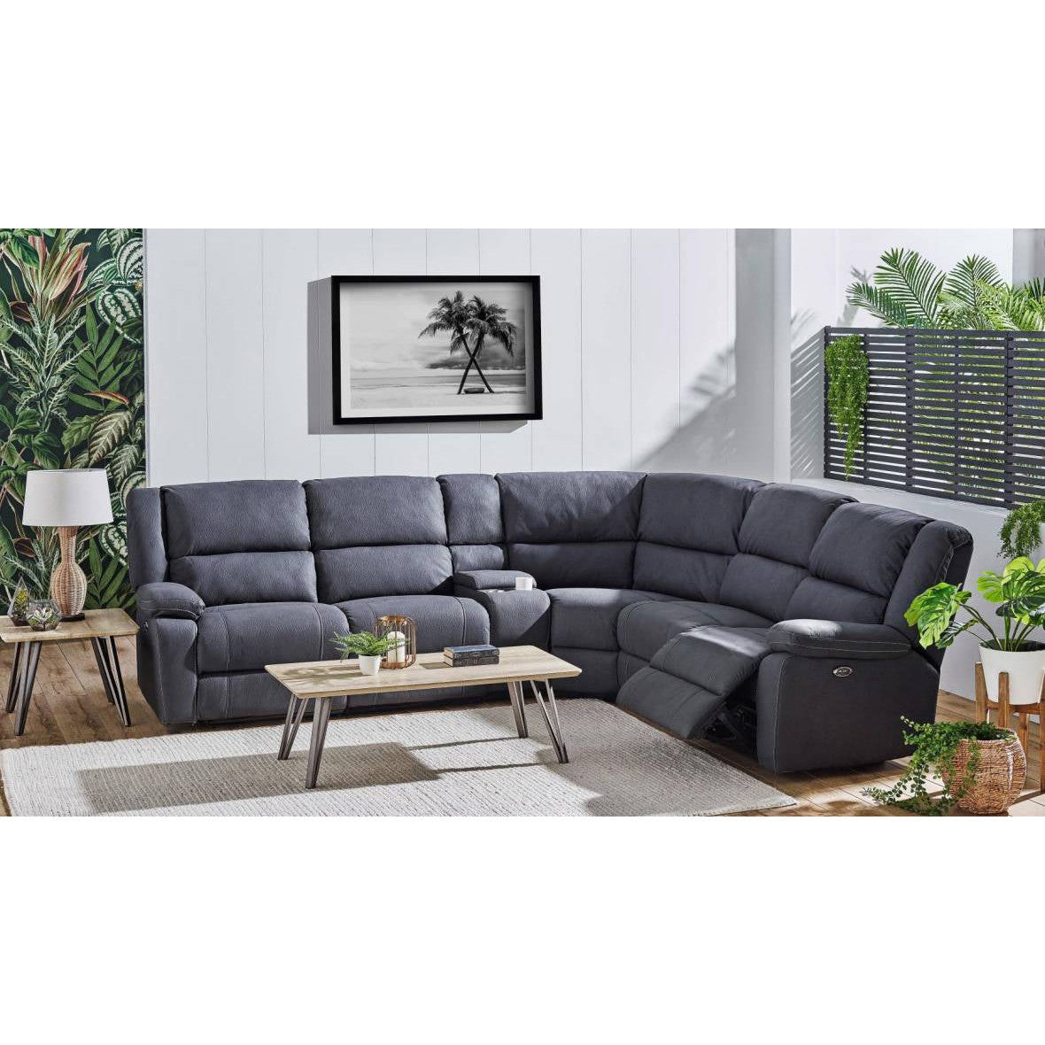 Lilly Grey Corner Sofa