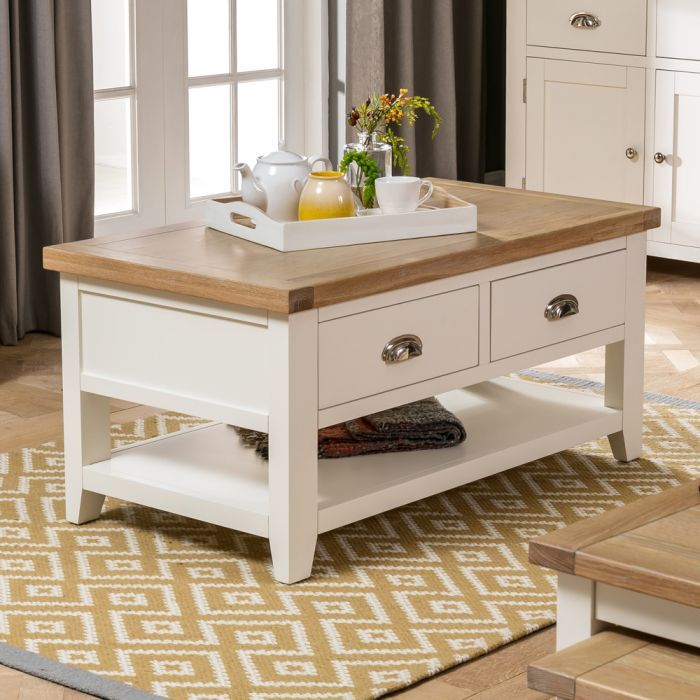 Skellig Oak Coffee Table with 2 Drawers