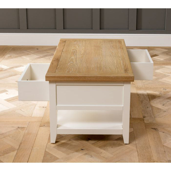 Skellig Oak Coffee Table with 2 Drawers