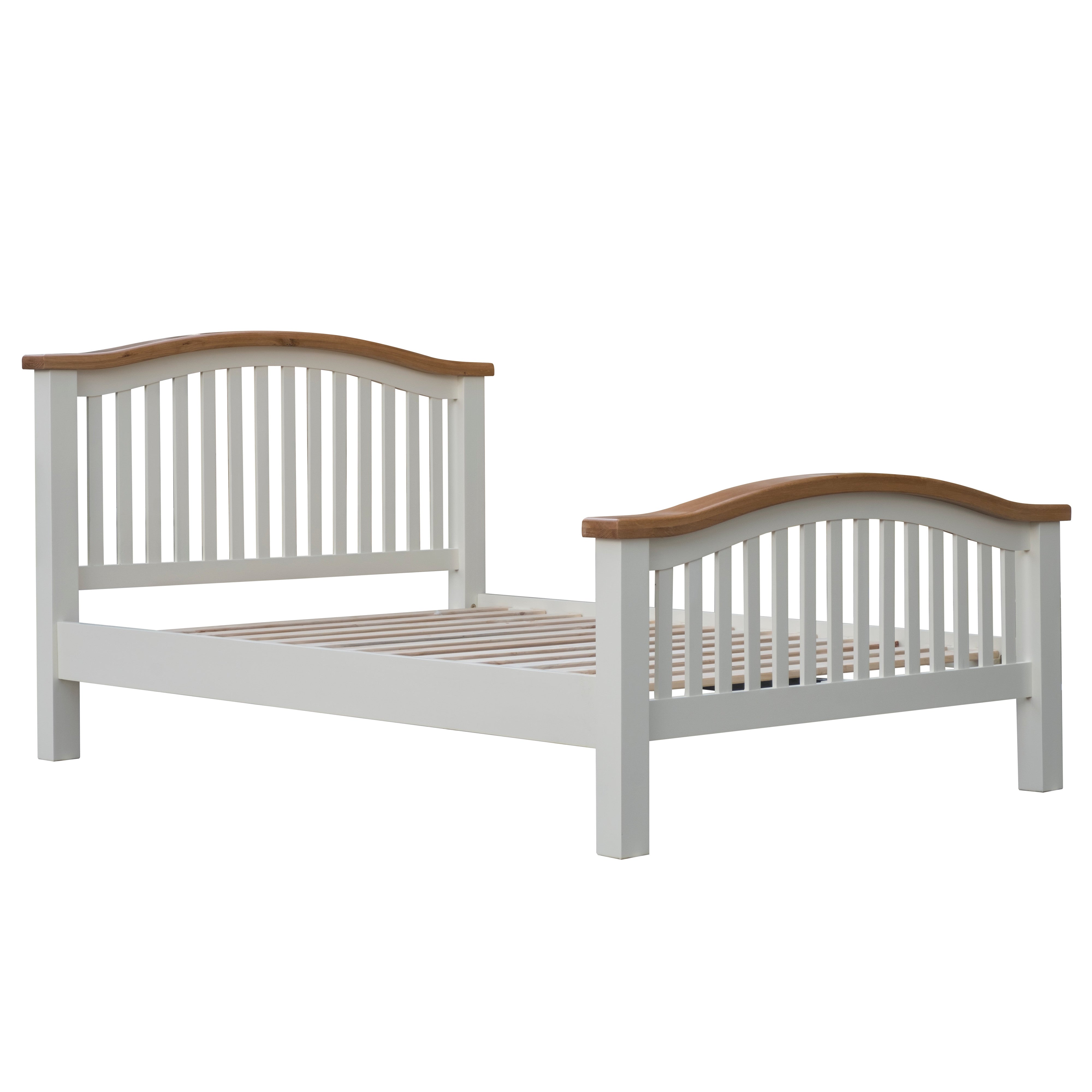 Skellig Oak Curved Bed Frame