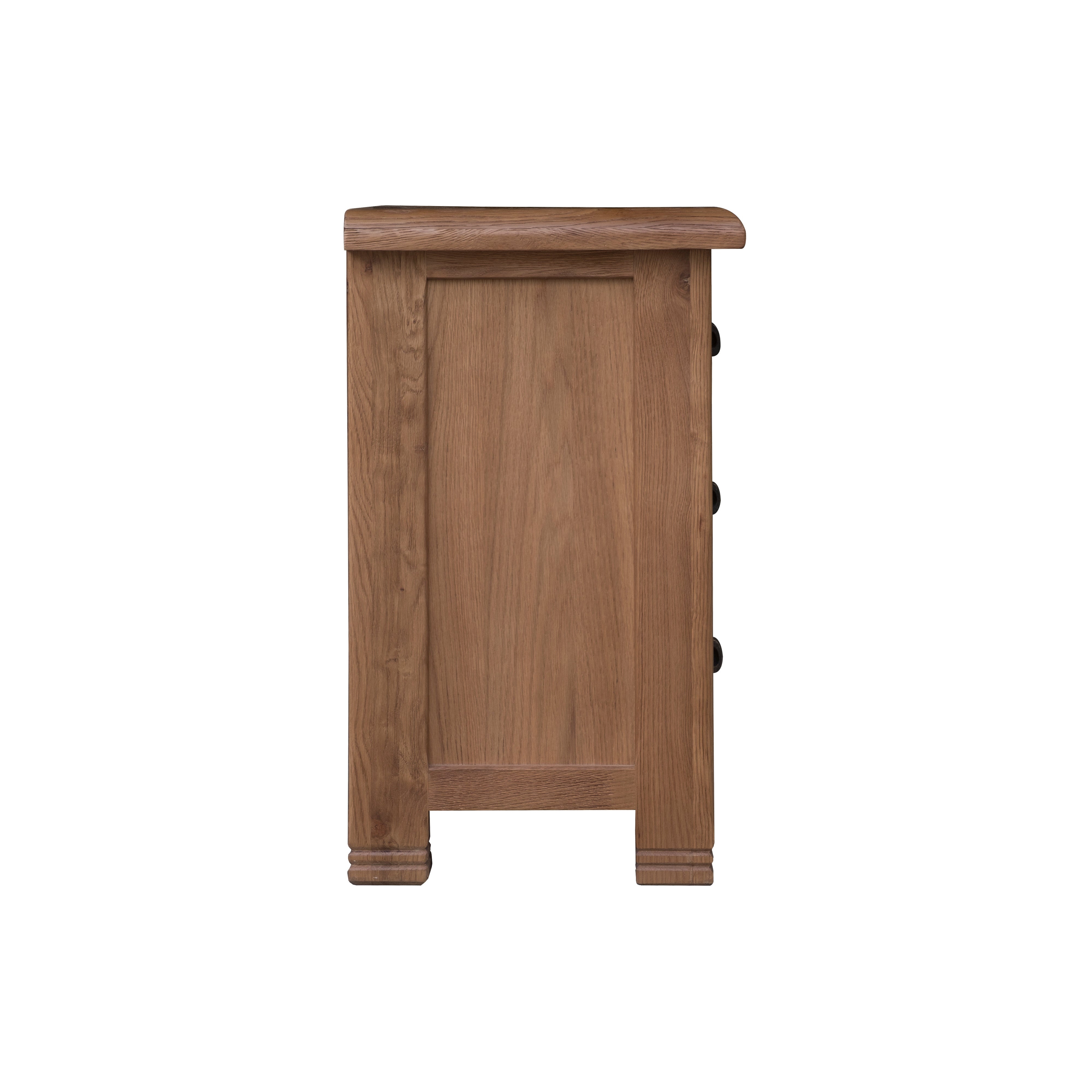 Providence Oak 3 Drawer Bedside Locker