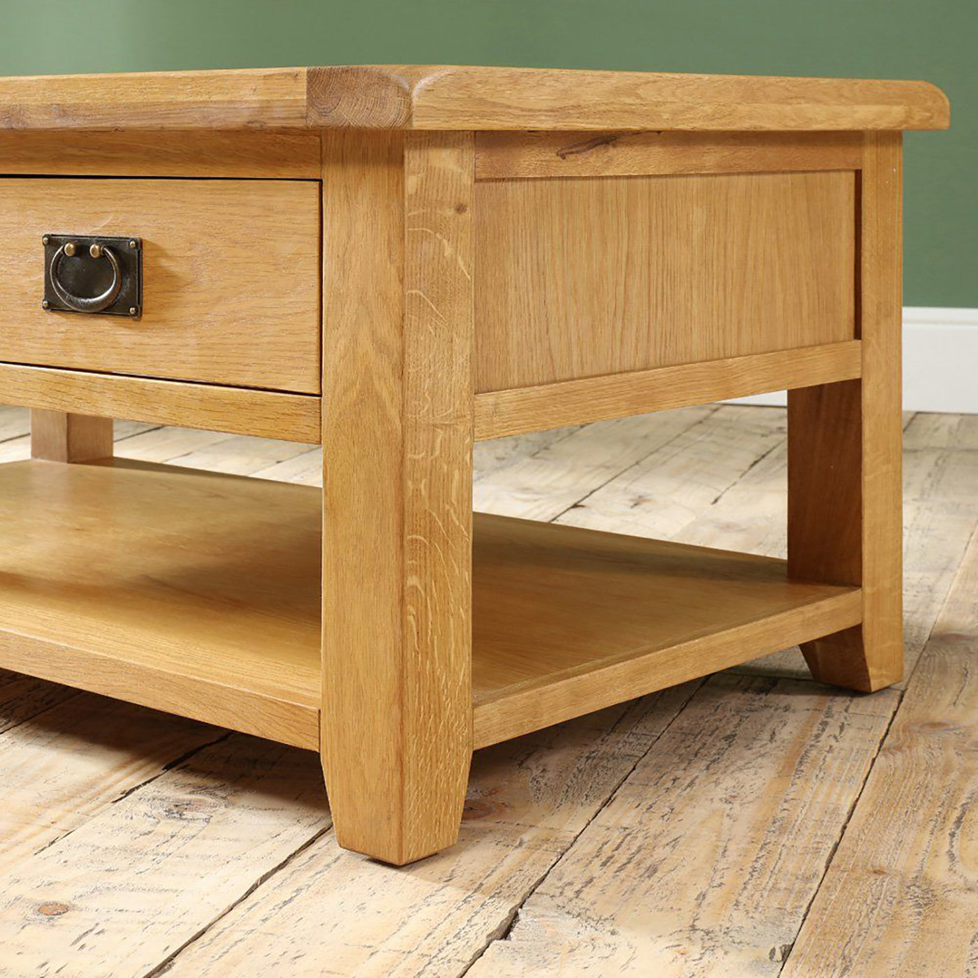 Saoirse Oak Coffee Table with 2 Drawers