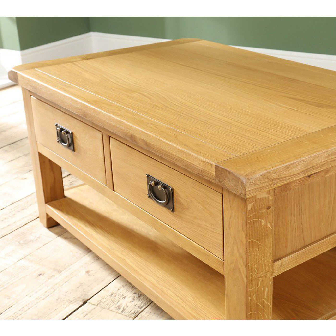 Saoirse Oak Coffee Table with 2 Drawers