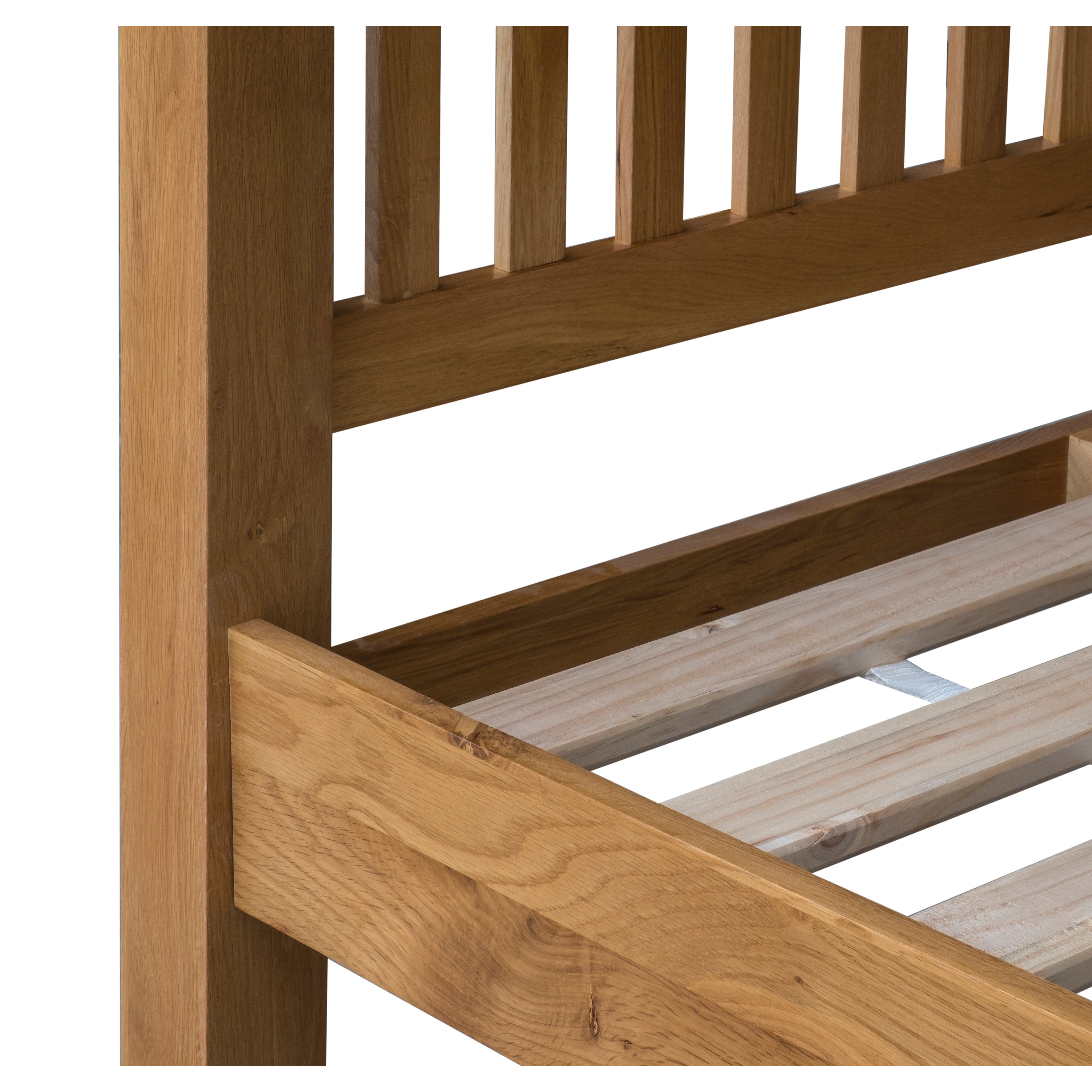 Saoirse Oak Curved Bed Frame