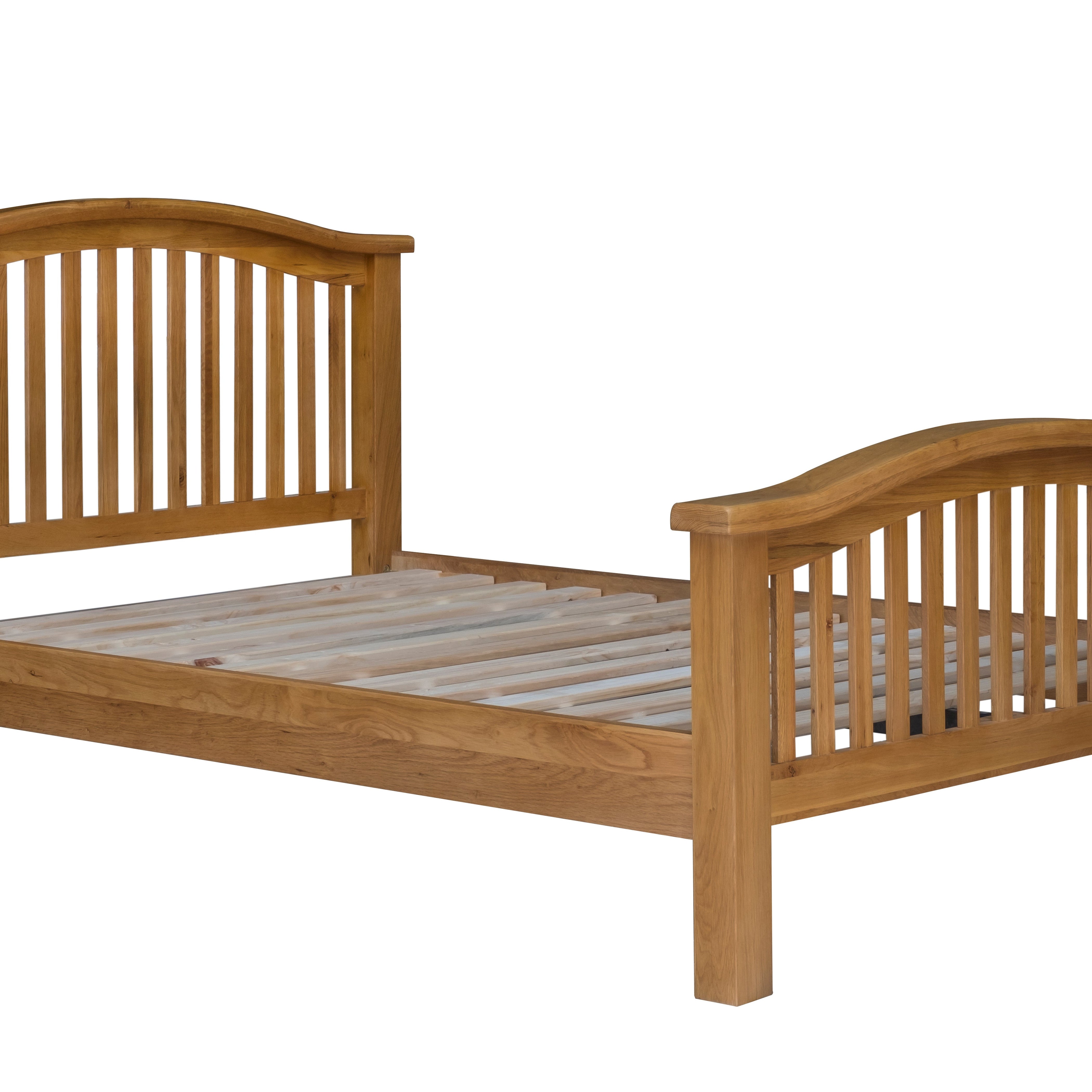 Saoirse Oak Curved Bed Frame