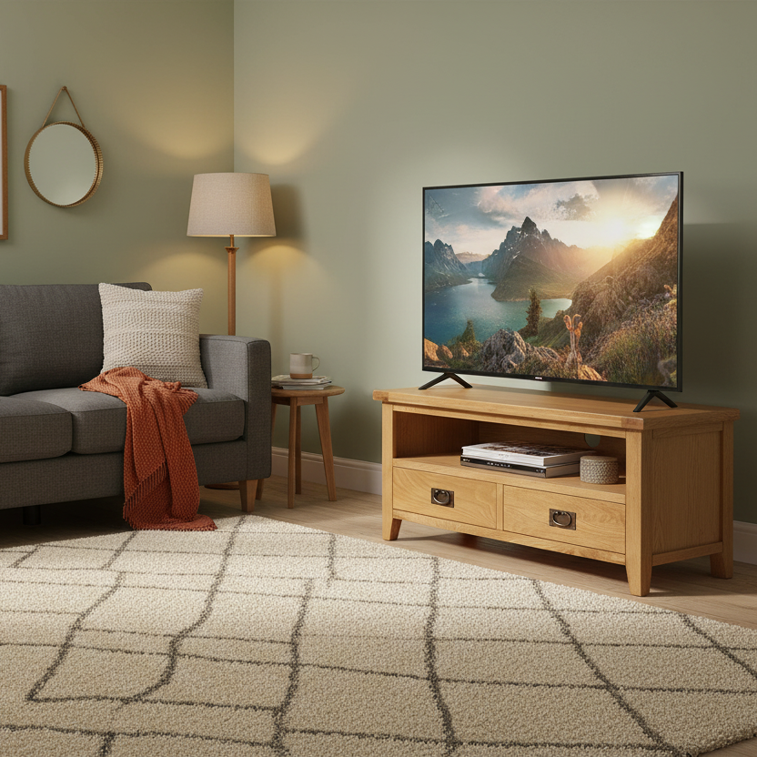 Saoirse Oak Rectangular TV Unit